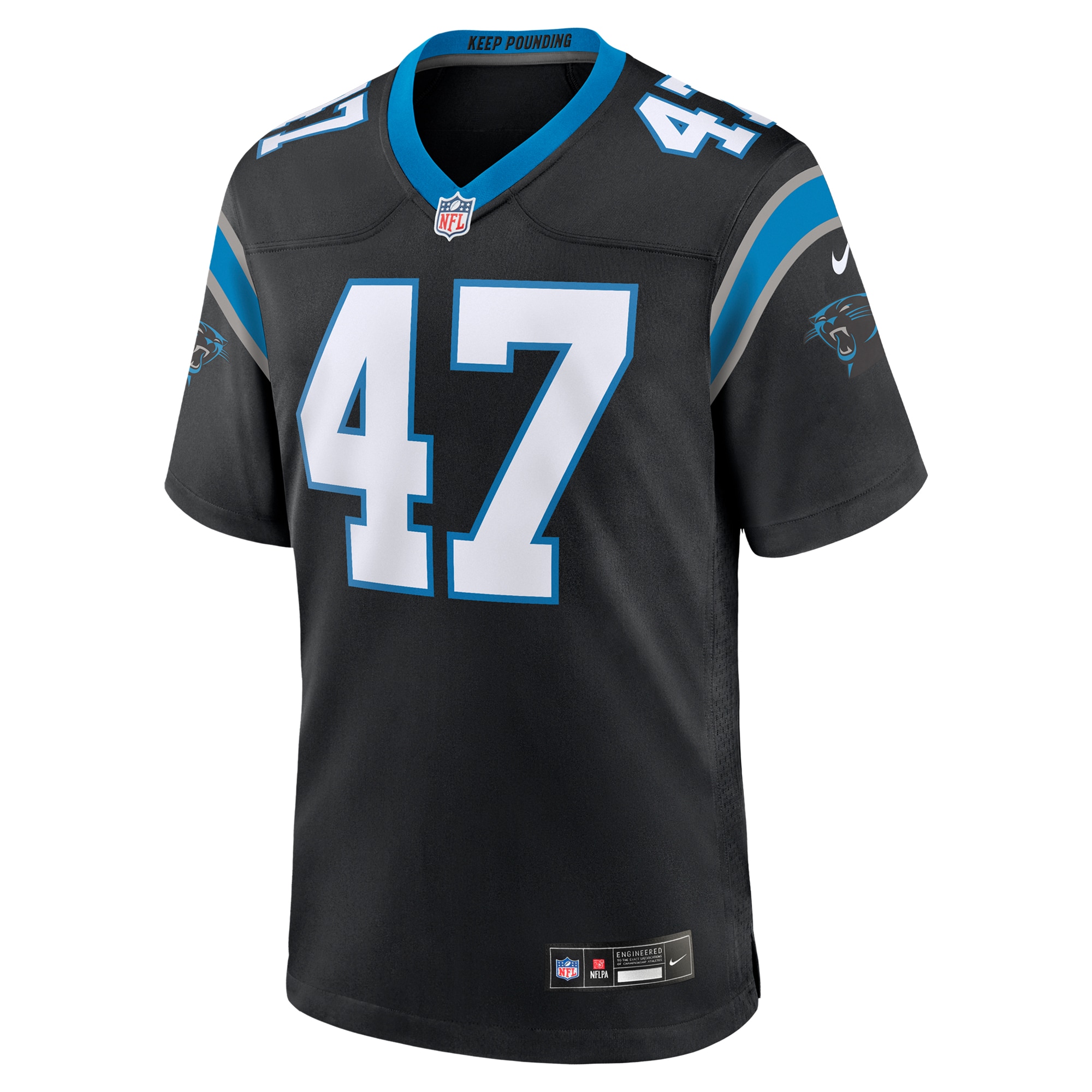 Carolina Panthers Josey Jewell Black Game NFL Jersey Men's
