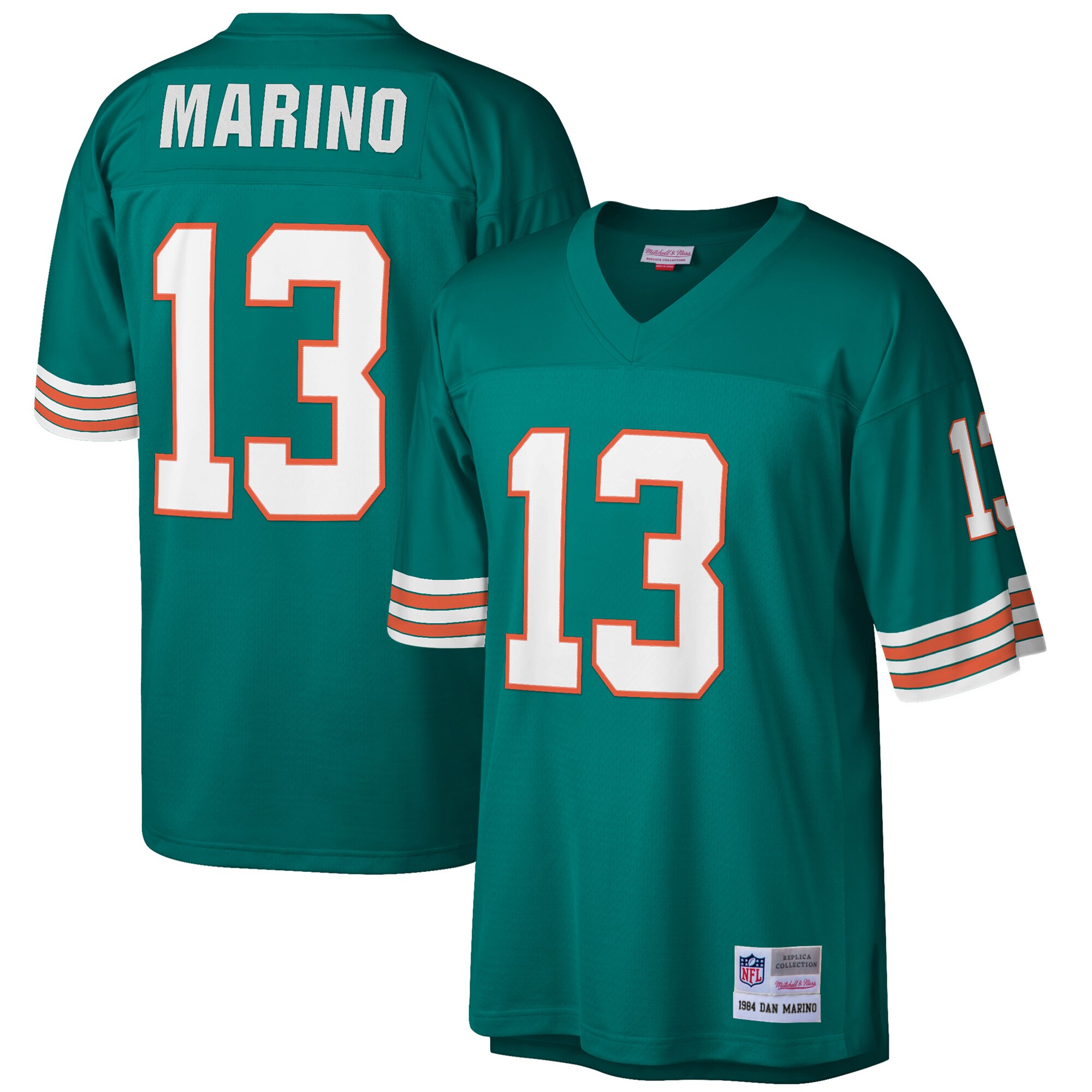 Miami Dolphins Dan Marino Mitchell Ness Aqua Big Tall 1984 Retired Player NFL Jersey Men's