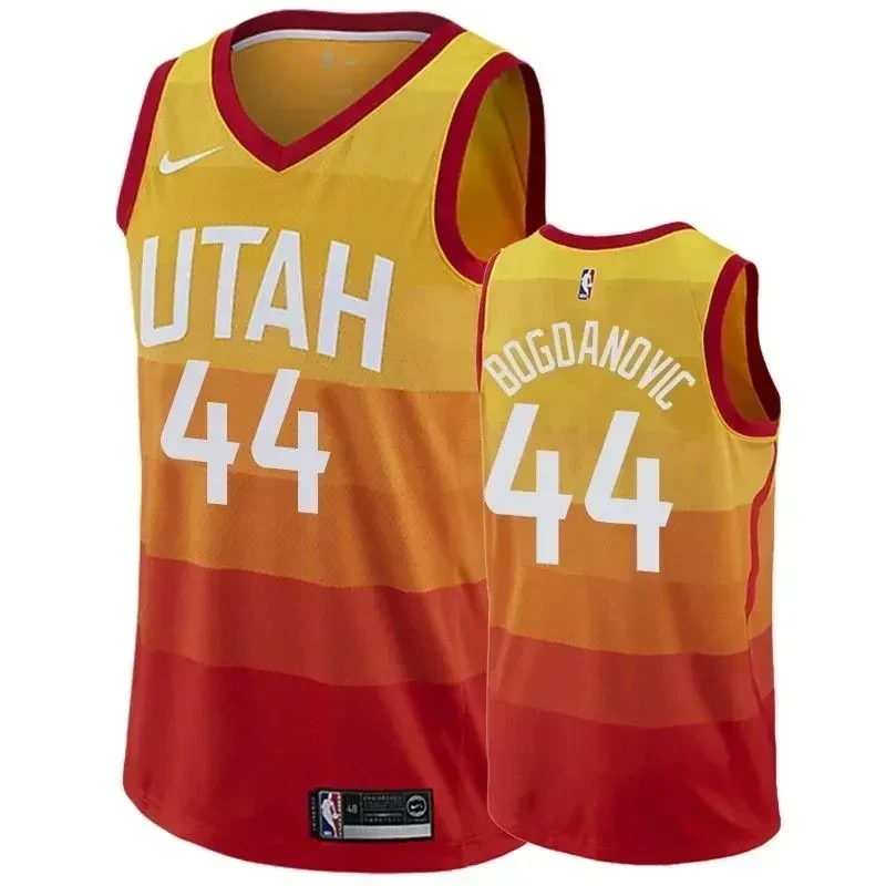 Utah Jazz Bojan Bogdanovic 44 City NBA Jersey Men's