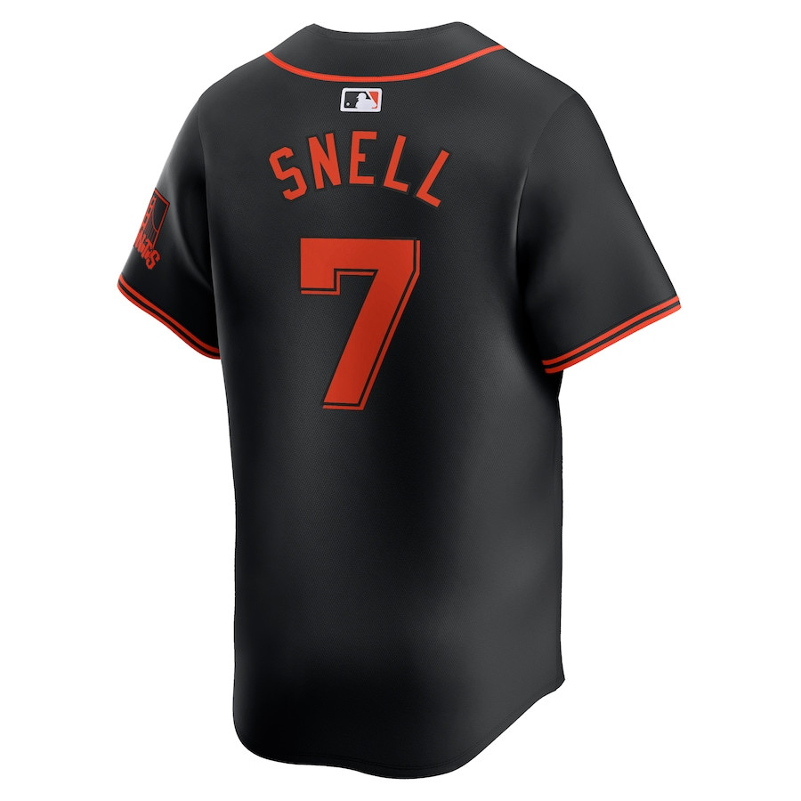 Blake Snell 7 San Francisco Giants Alternate Limited Black MLB Jersey Men's