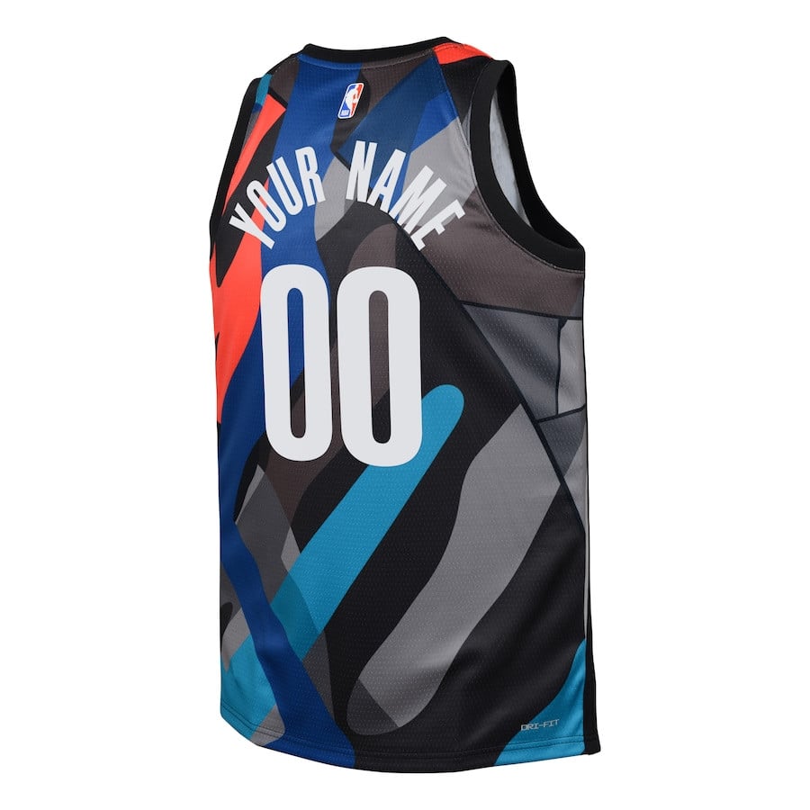 Brooklyn Nets 2023/24 City Edition Swingman Custom Black NBA Jersey Youth