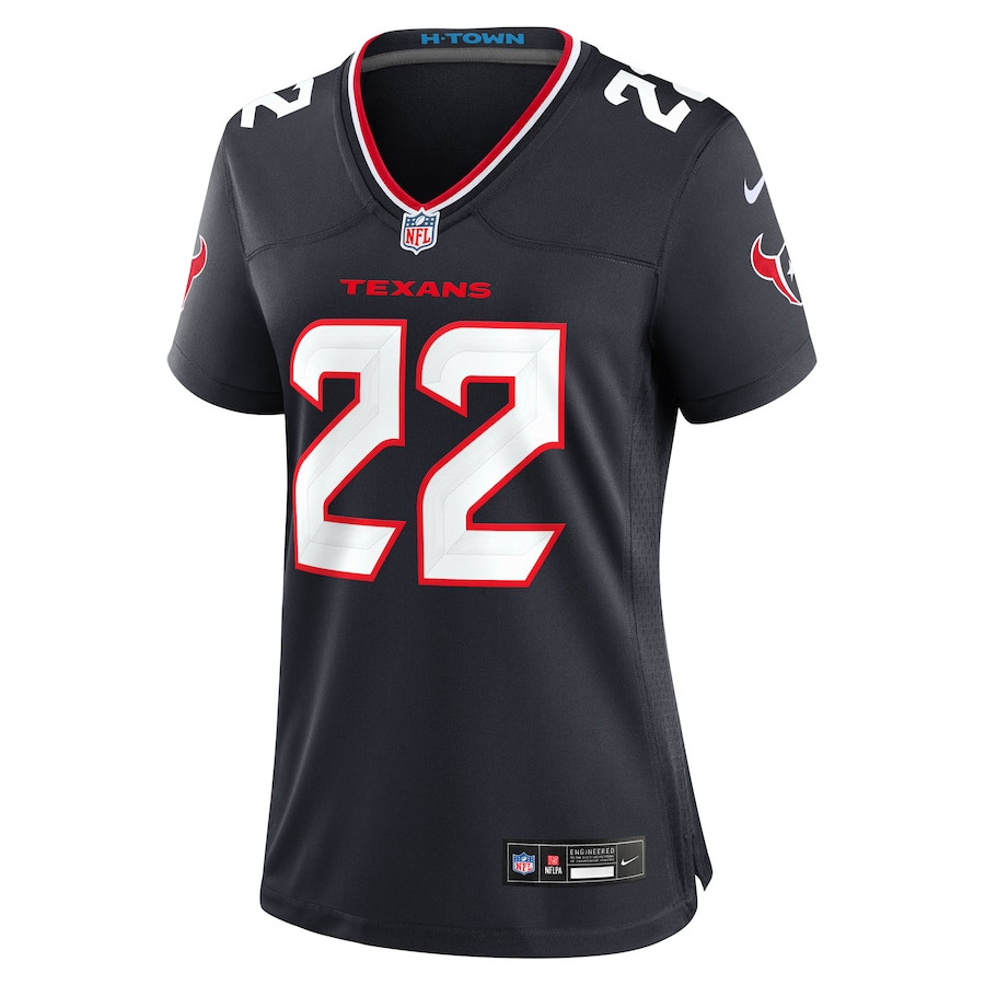 Jacob Phillips 22 Houston Texans Game Navy NFL Jersey Women's