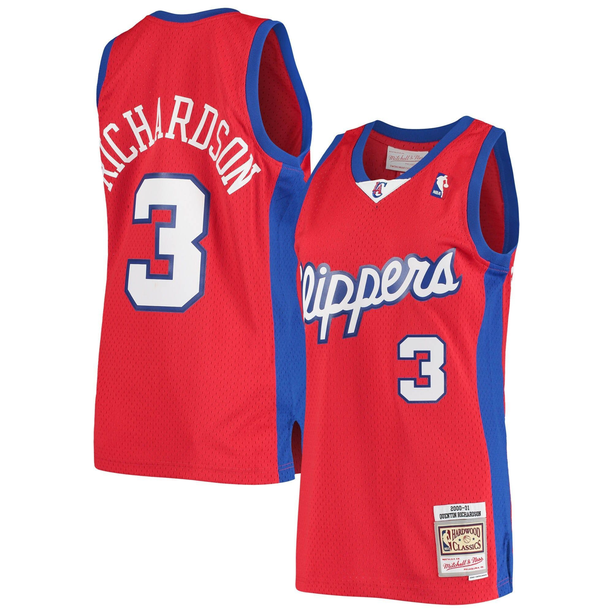 Quentin Richardson Los Angeles Clippers Mitchell Ness 2000/01 Hardwood Classics Swingman Statement Edition ??Red NBA Jersey Men's