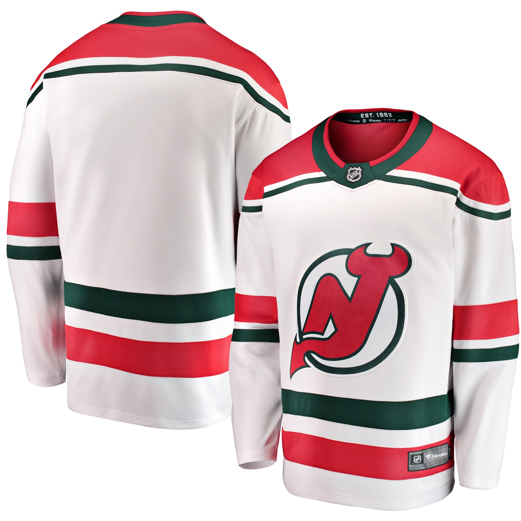 New Jersey Devils White Alternate Breakaway NHL Jersey Men's