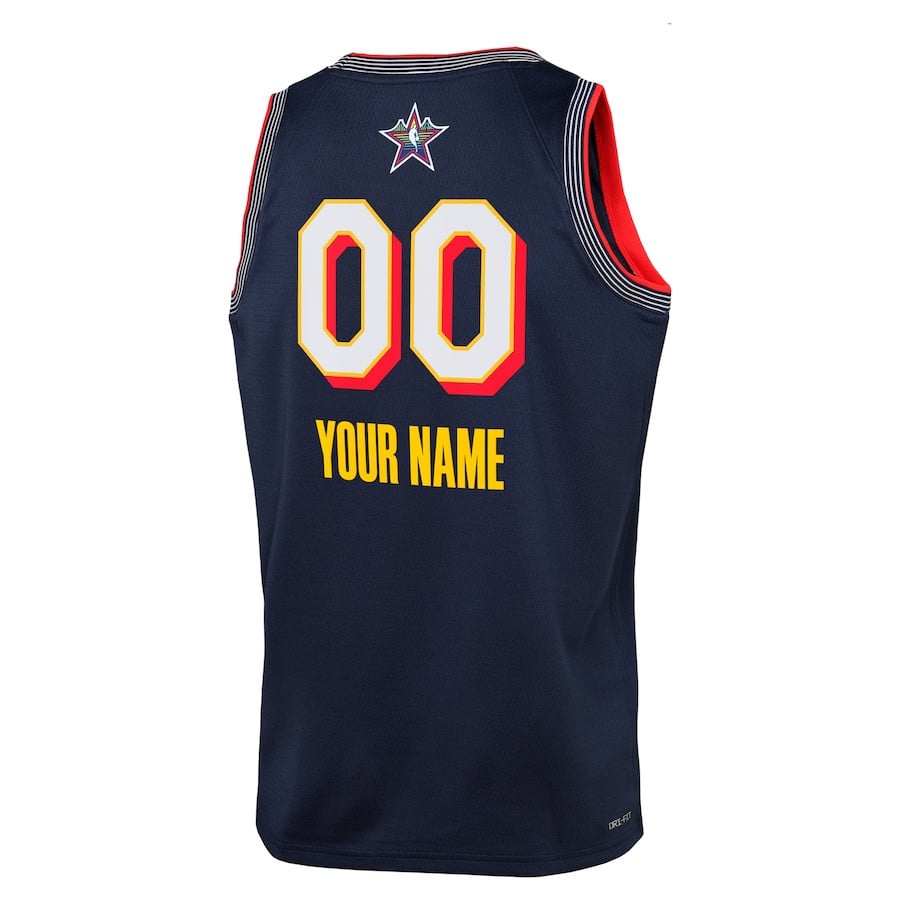 NBA All Star 2025 Swingman Tea Navy NBA Jersey Youth