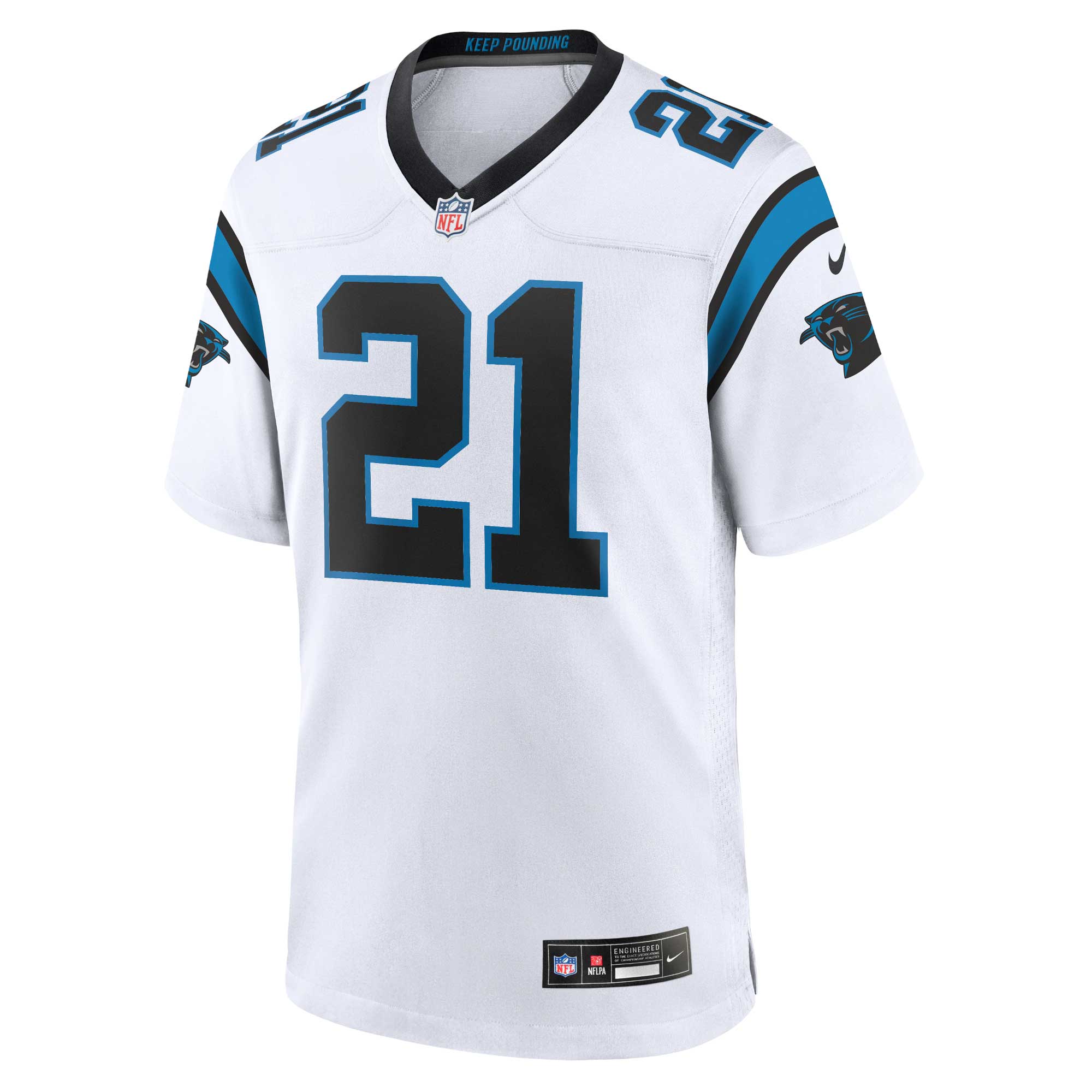 Carolina Panthers Jeremy Chinn White Game NFL Jersey Men's