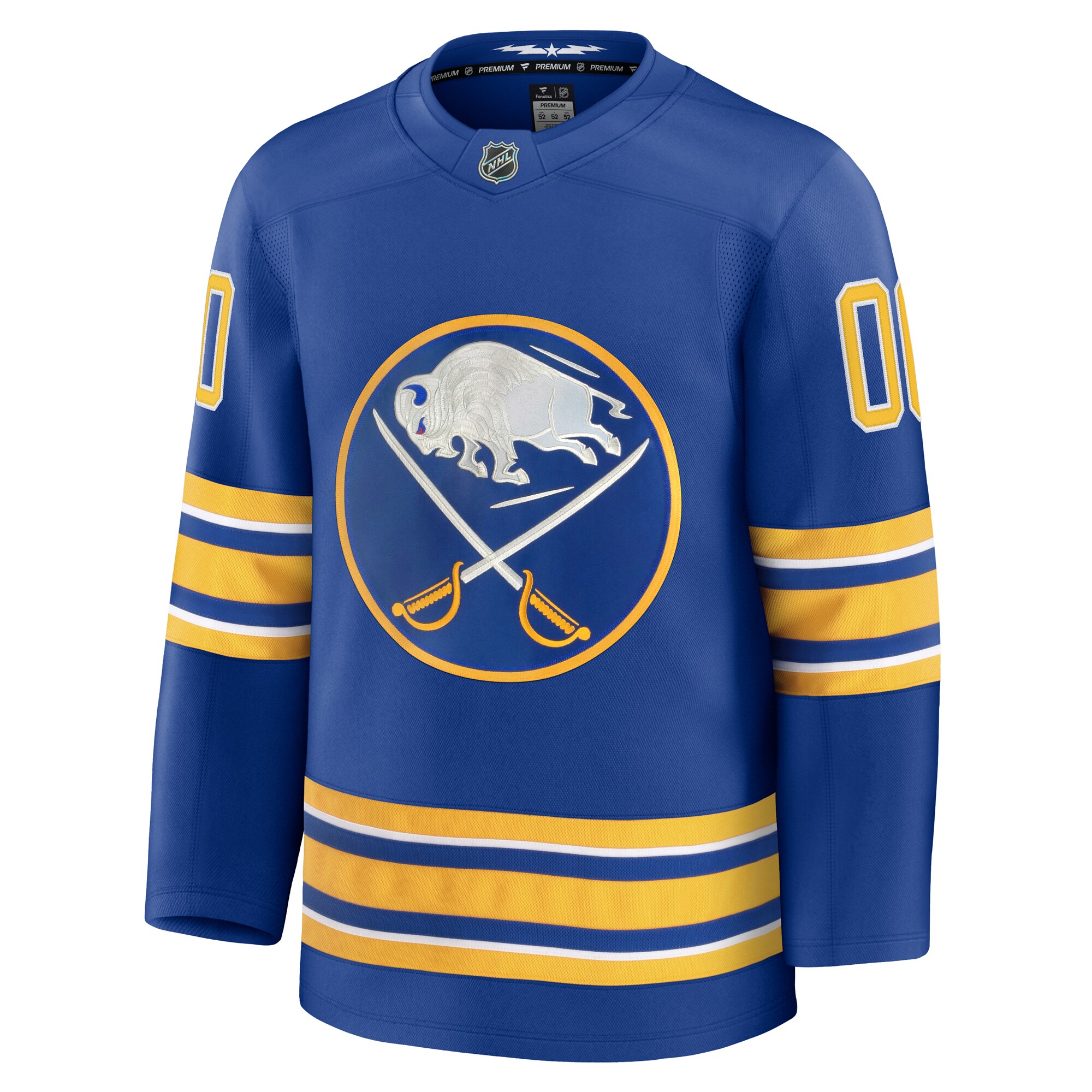 Buffalo Sabres Royal Home Premium Custom NHL Jersey Men's