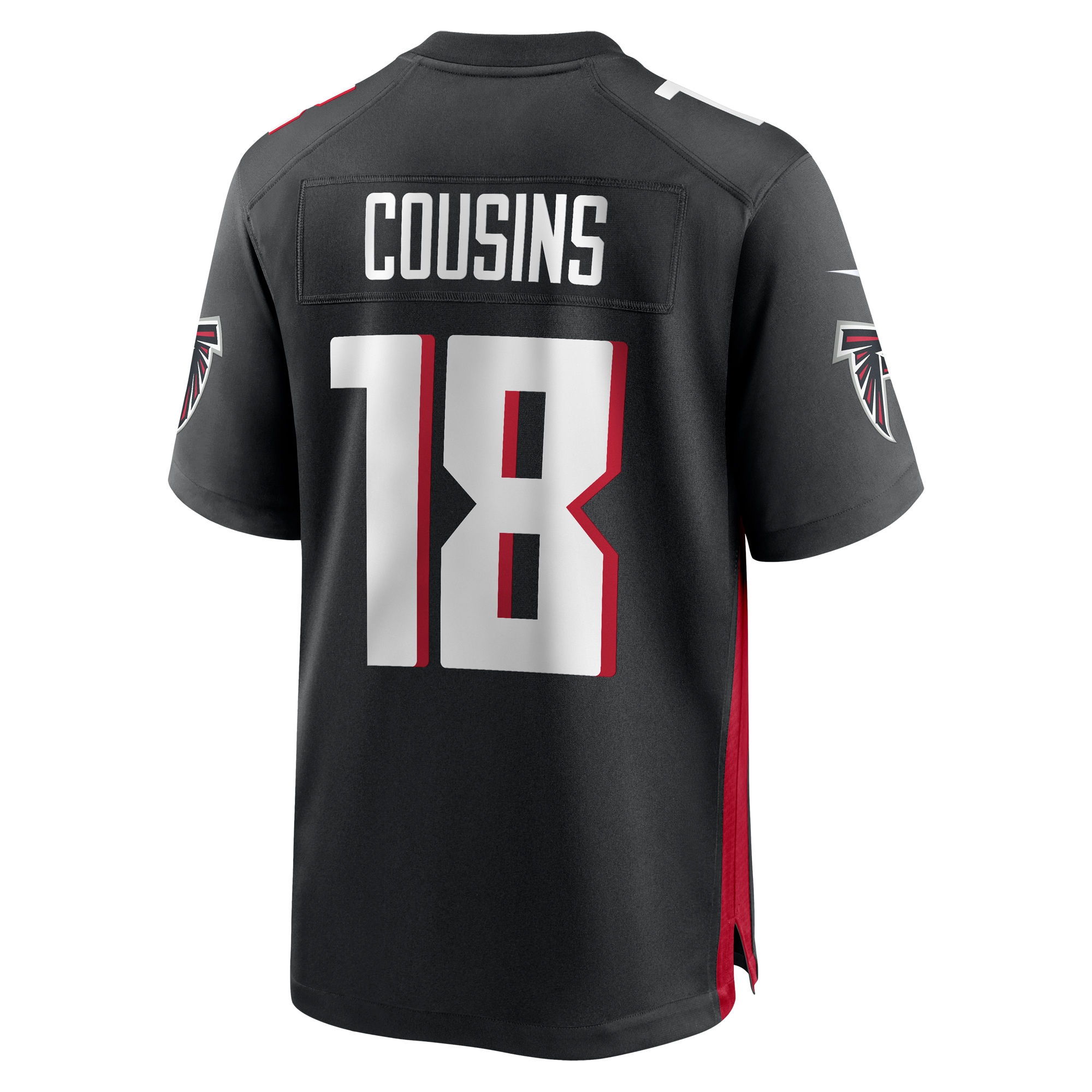 Atlanta Falcons Kirk Cousins Black Game Player NFL Jersey Men's