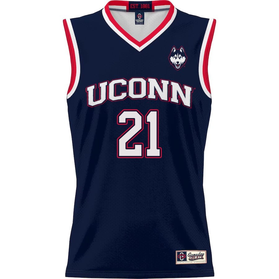Adama Sanogo 21 UConn Huskies Navy NCAA Jersey Men's