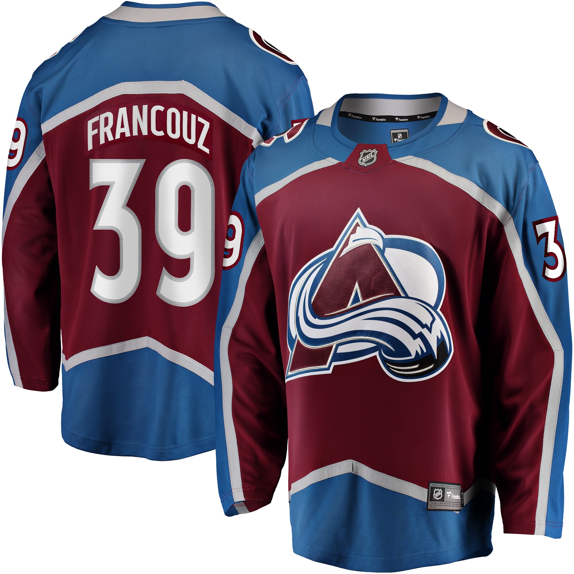 Colorado Avalanche Pavel Francouz Burgundy Breakaway Player NHL Jersey Men's