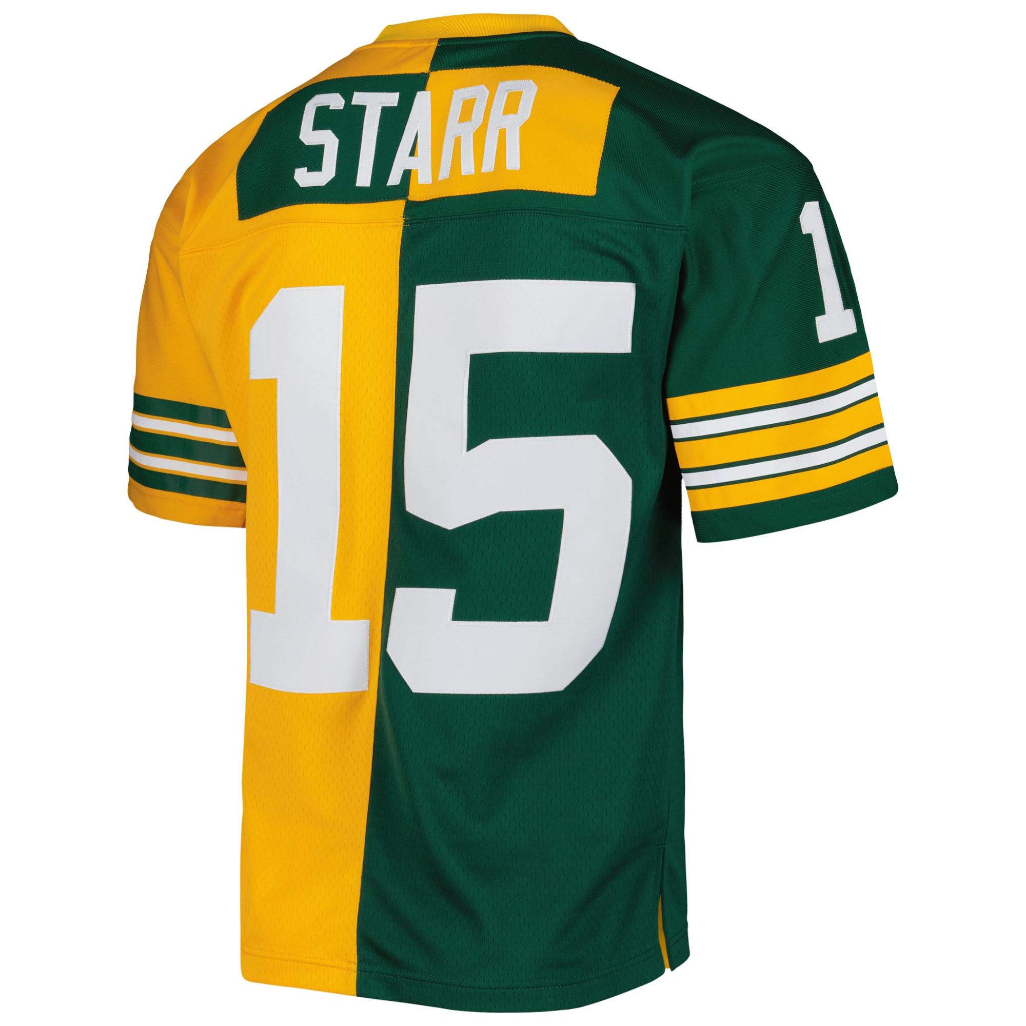 Green Bay Packers Bart Starr Mitchell Ness Green/Gold 1969 Split Legacy NFL Jersey Men's