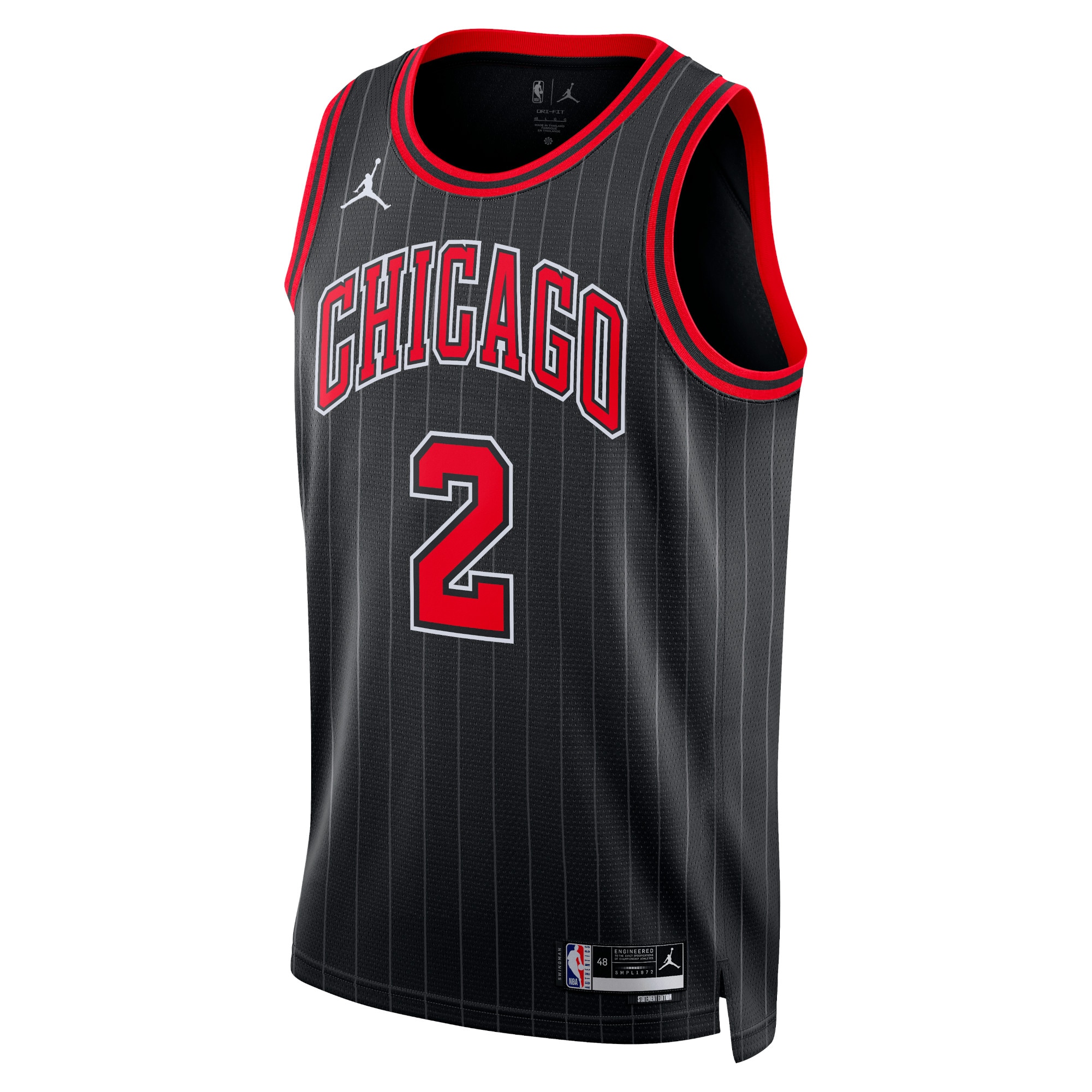 Chicago Bulls Jordan Statement Edition Swingman Black Lonzo Bal Unisex NBA Jersey Unisex