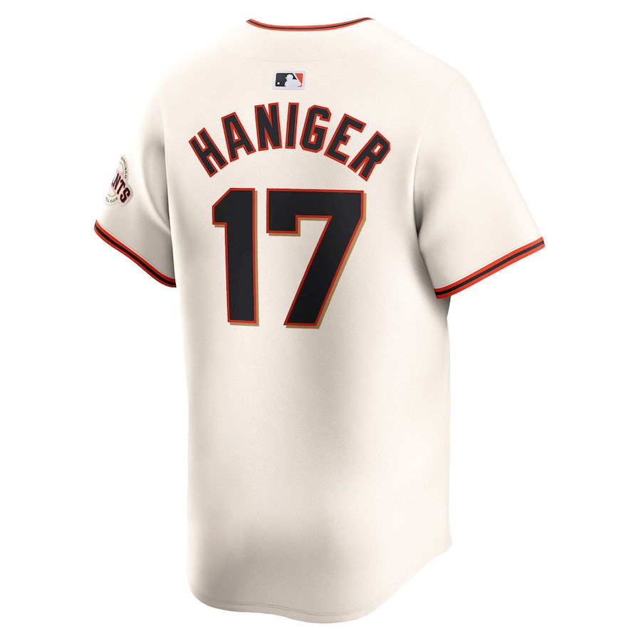 Mitch Haniger 17 San Francisco Giants Home Limited Player Cream MLB Jersey Men's
