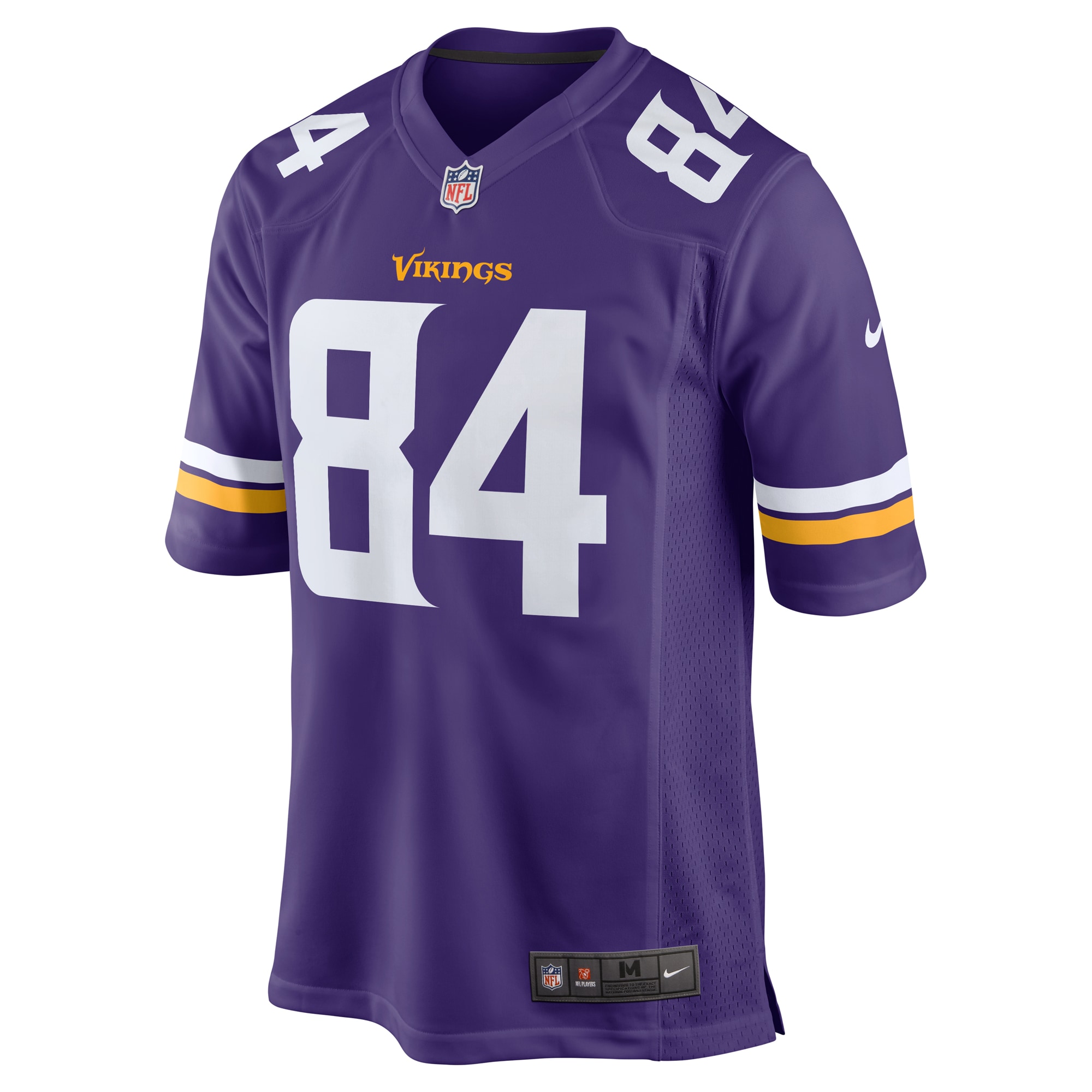 Minnesota Vikings Josh Oliver Purple Game Player NFL Jersey Men's