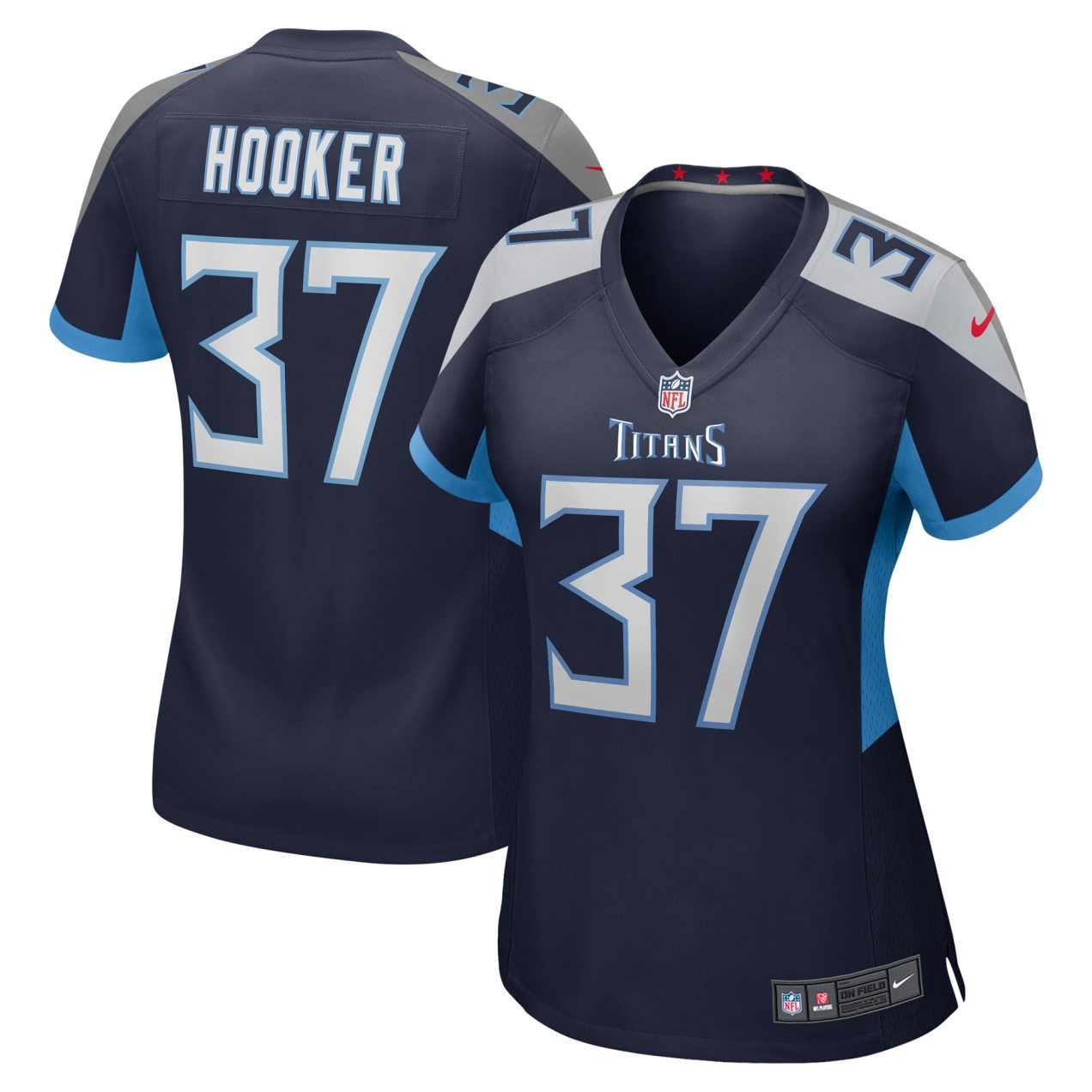 Amani Hooker 37 Tennessee Titans Game Navy NFL Jersey Women's