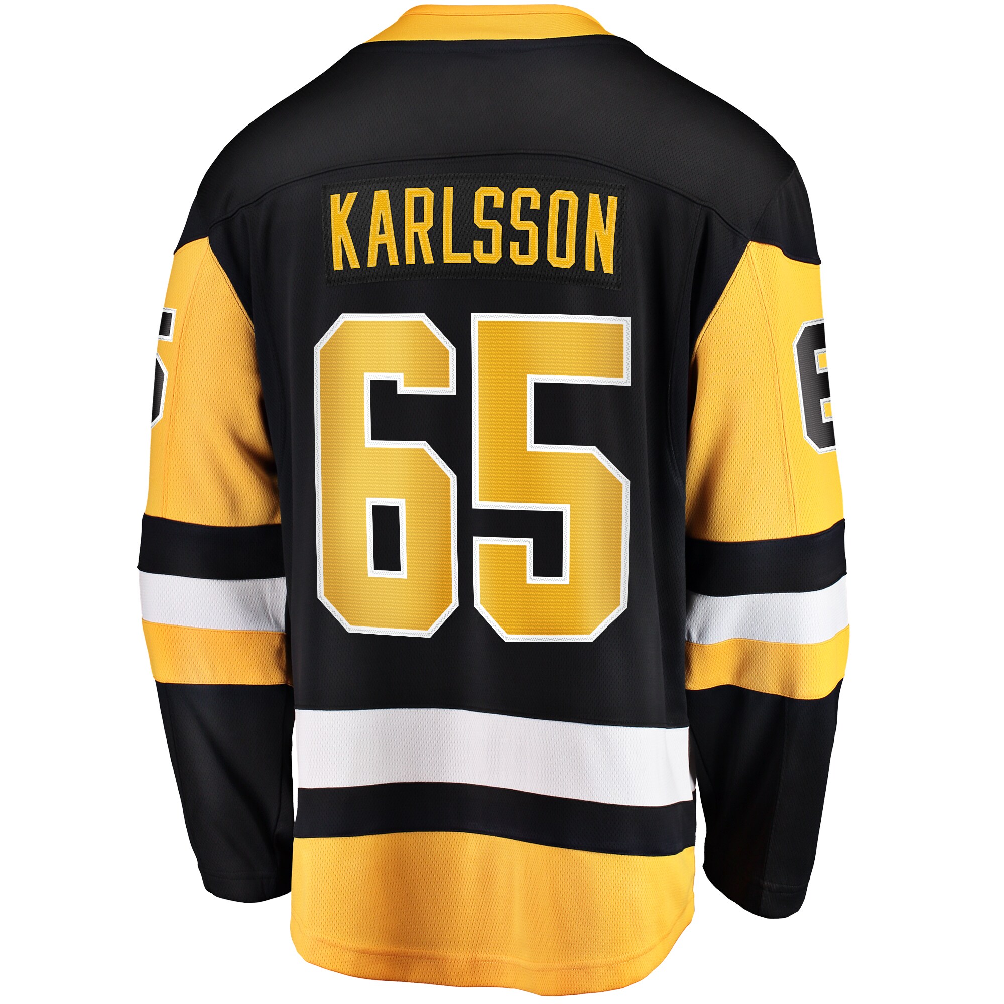 Pittsburgh Penguins Erik Karlsson Black Home Breakaway NHL Jersey Men's