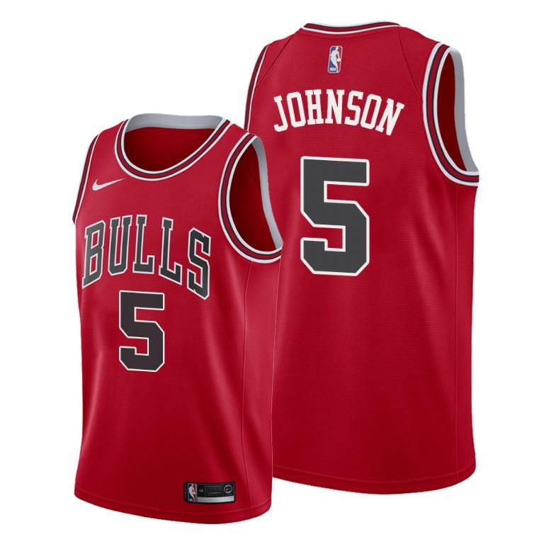 Stanley Johnson Chicago Bulls Red Icon Edition 5 NBA Jersey Men's