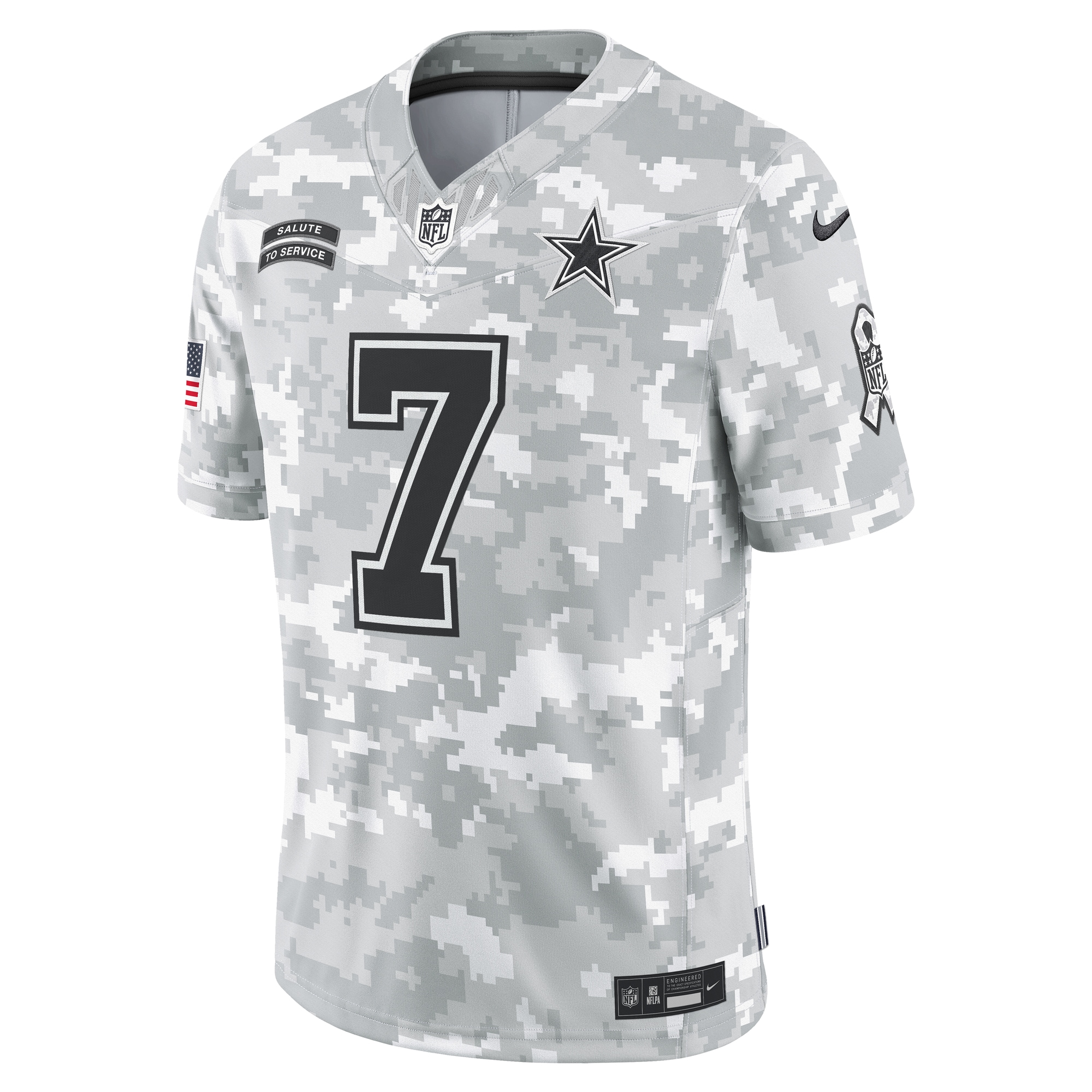 Dallas Cowboys Trevon Diggs Arctic Camo 2024 Salute to Service Limited NFL Jersey Men's