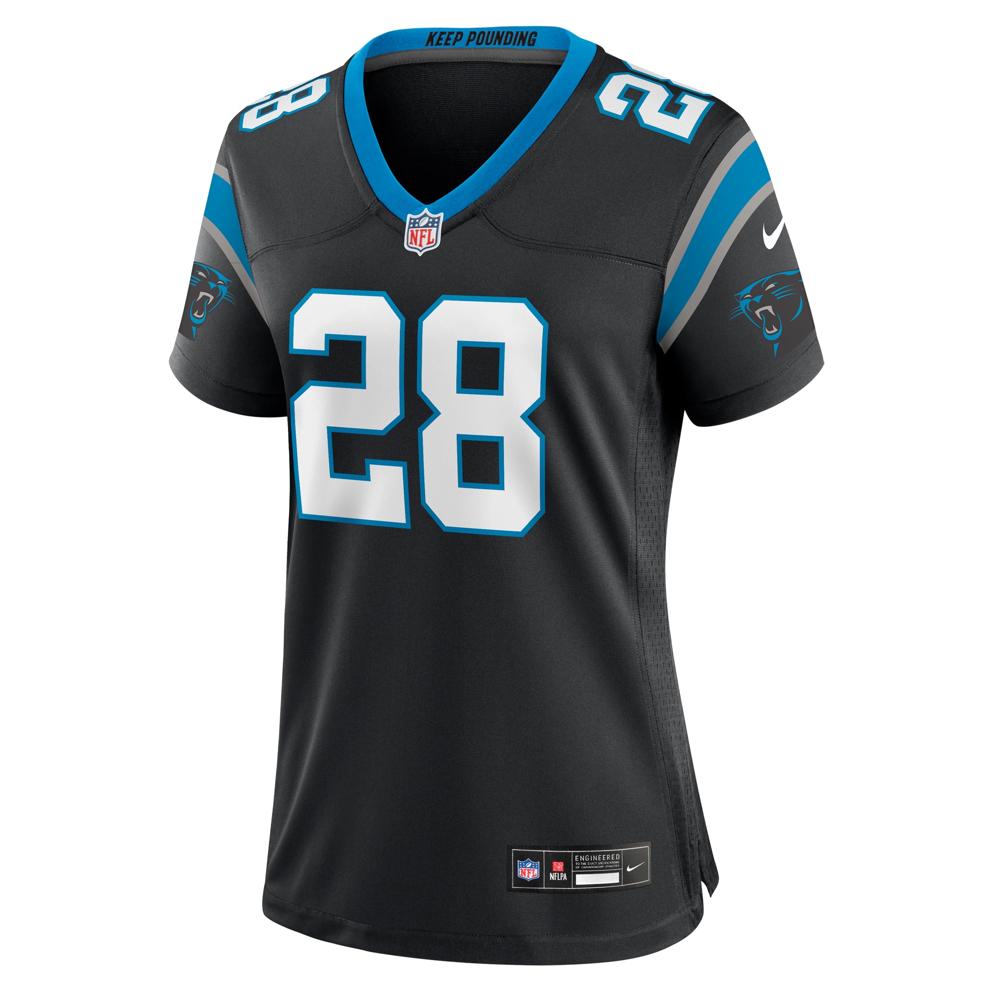 Carolina Panthers Tarik Cohen Black Game NFL Jersey Women's