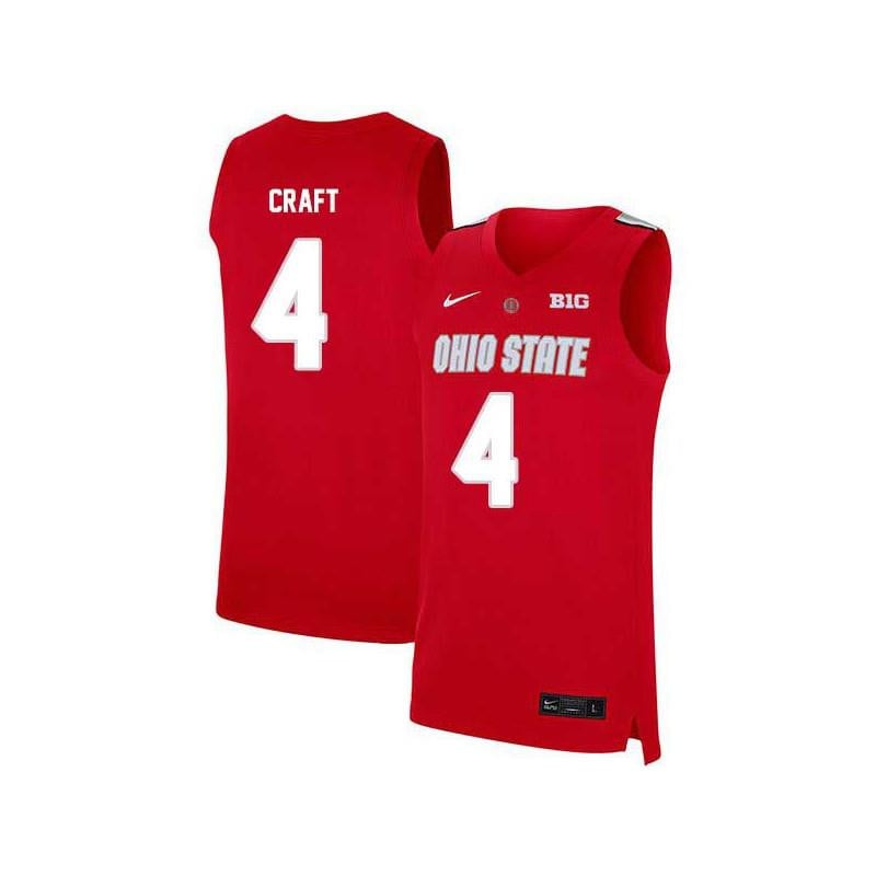 4 Aaron Craft Red Elite Ohio State Buckeyes NCAA Jersey Men's