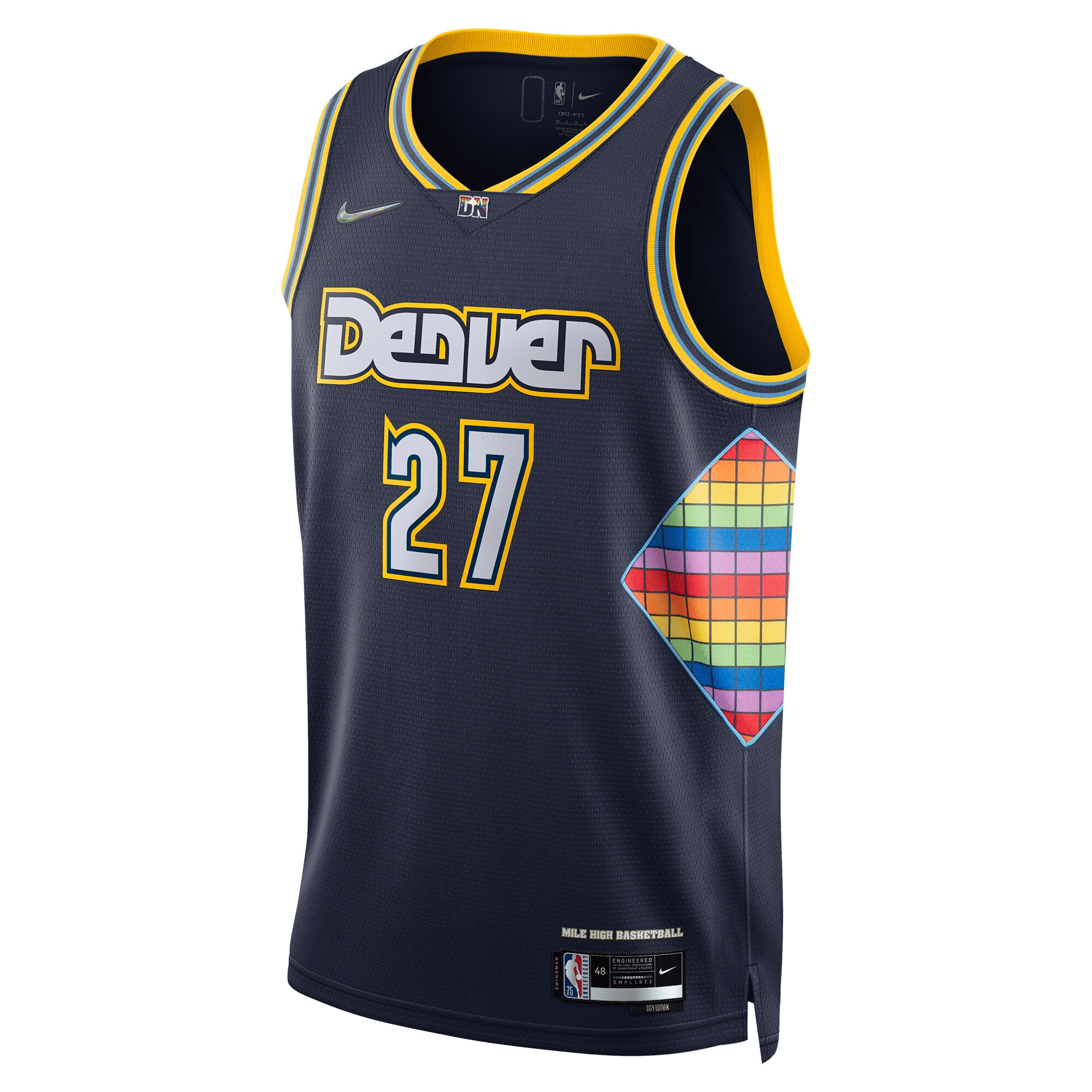 Jamal Murray Denver Nuggets Swingman City Edition Navy NBA Jersey Men's