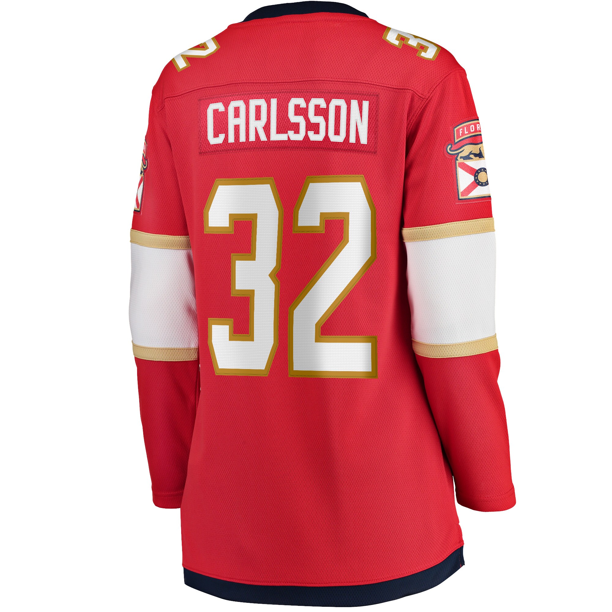 Florida Panthers Lucas Carlsson Red Home Breakaway Player NHL Jersey Women's
