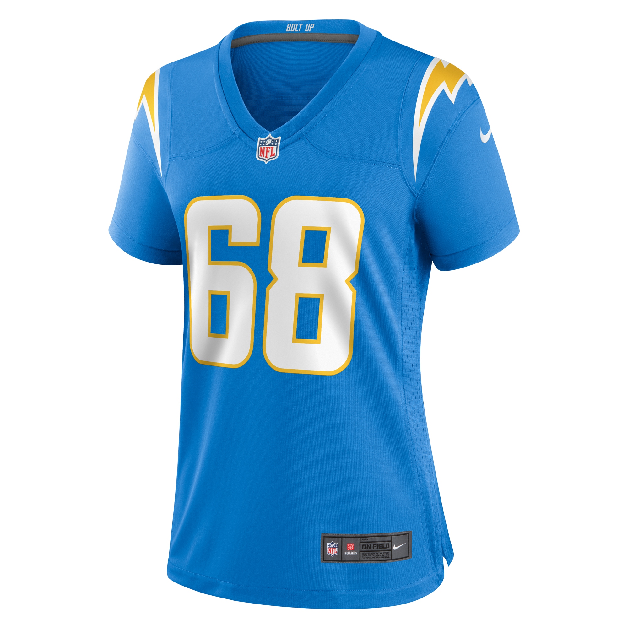 Los Angeles Chargers Jamaree Salyer Powder Blue Game Player NFL Jersey Women's