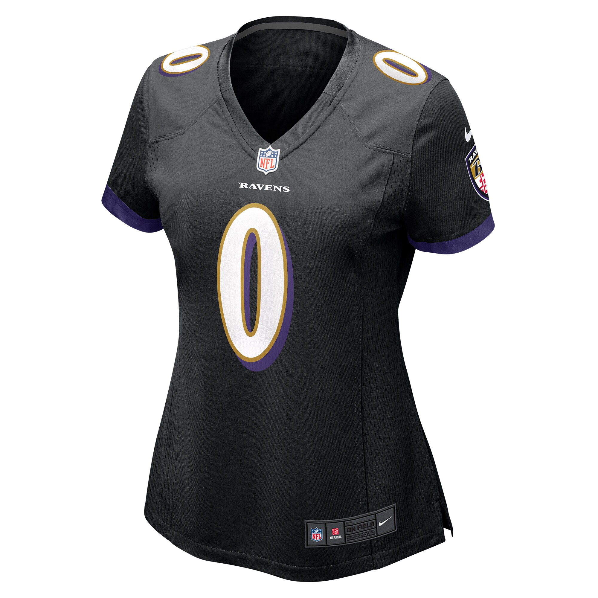 Baltimore Ravens Roquan Smith Black Team Game NFL Jersey Women's