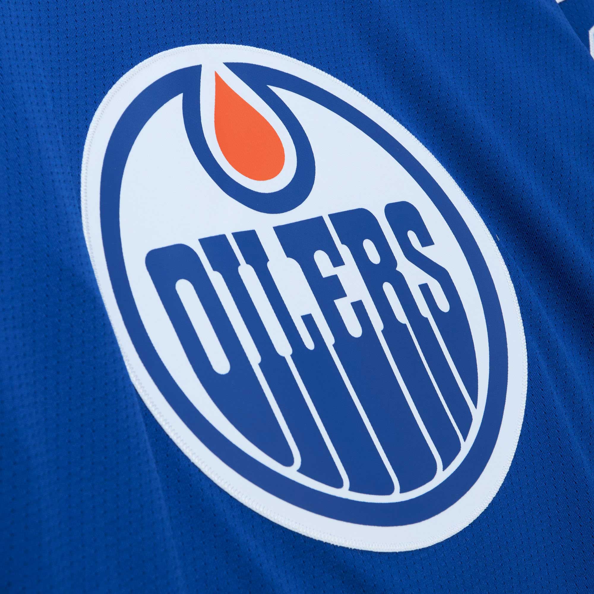Edmonton Oilers Grant Fuhr Mitchell Ness Royal 1986/87 Blue Line Player NHL Jersey Men's