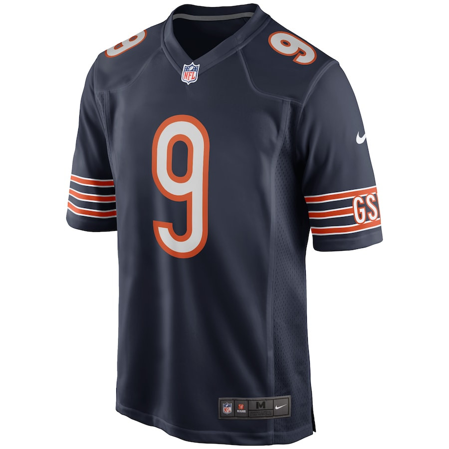 Jim McMahon 9 Chicago Bears Game Retired Navy NFL Jersey Men's
