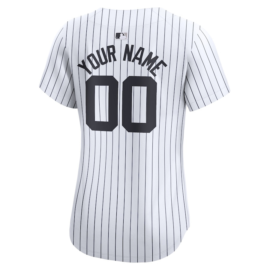 New York Yankees 2024 World Series Home Custom Limited White MLB Jersey Women's
