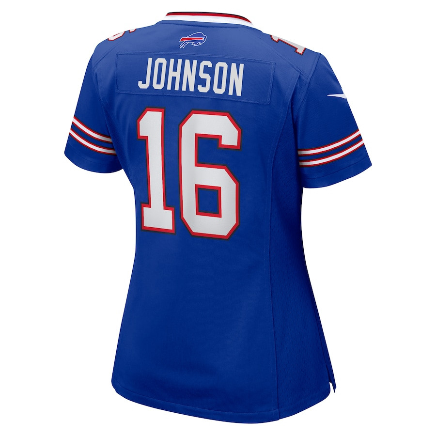 Xavier Johnson 16 Buffalo Bills Game Royal NFL Jersey Women's