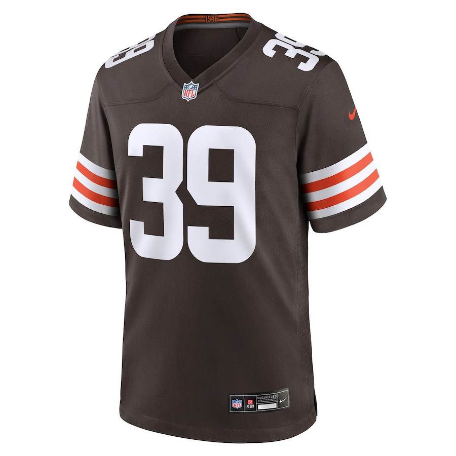 Khaleke Hudson 39 Cleveland Browns Team Game Brown NFL Jersey Men's