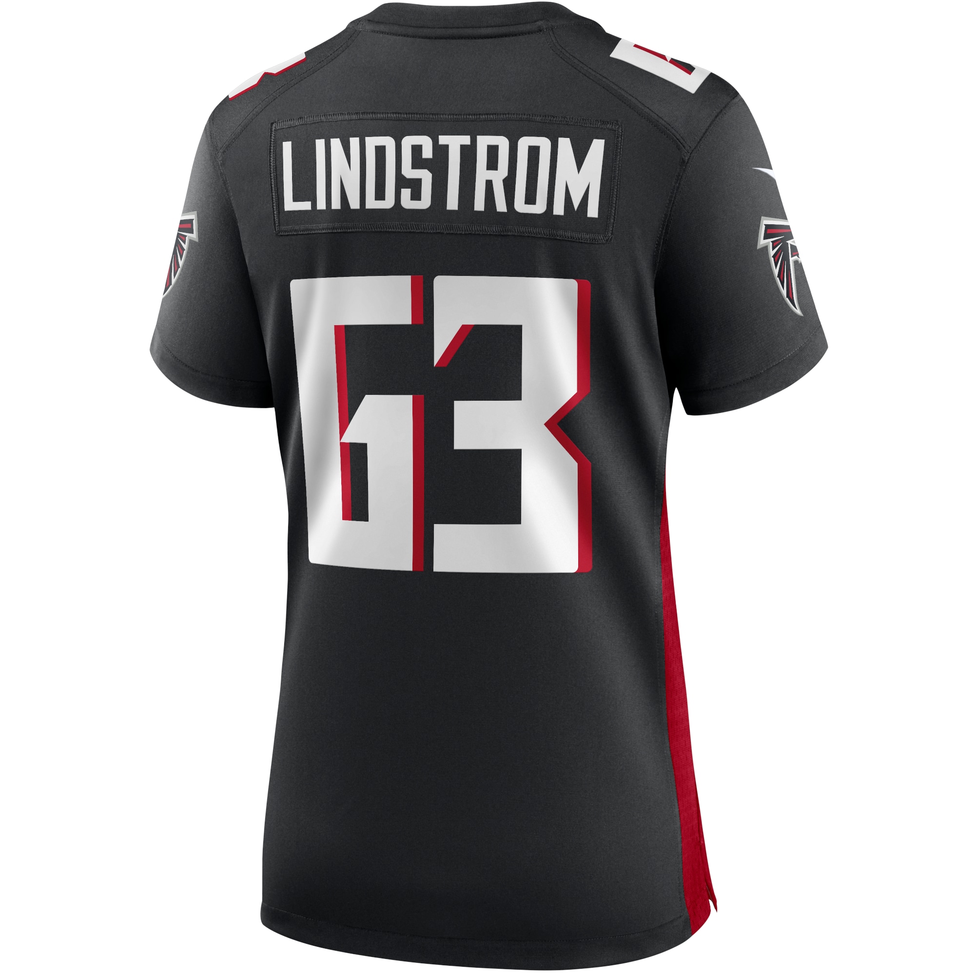 Atlanta Falcons Chris Lindstrom Black Game NFL Jersey Women's
