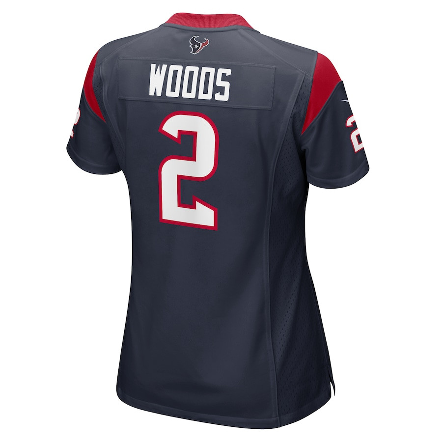 Robert Woods 2 Houston Texans Game Navy NFL Jersey Women's