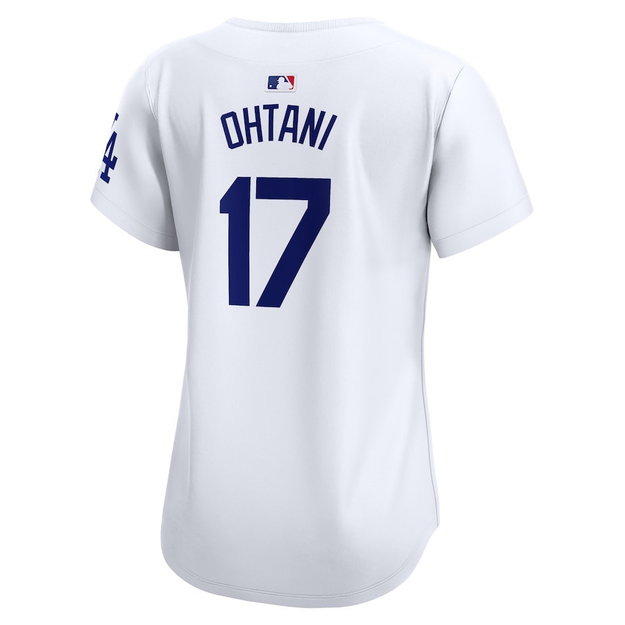 Shohei Ohtani 17 Los Angeles Dodgers Home White MLB Jersey Women's