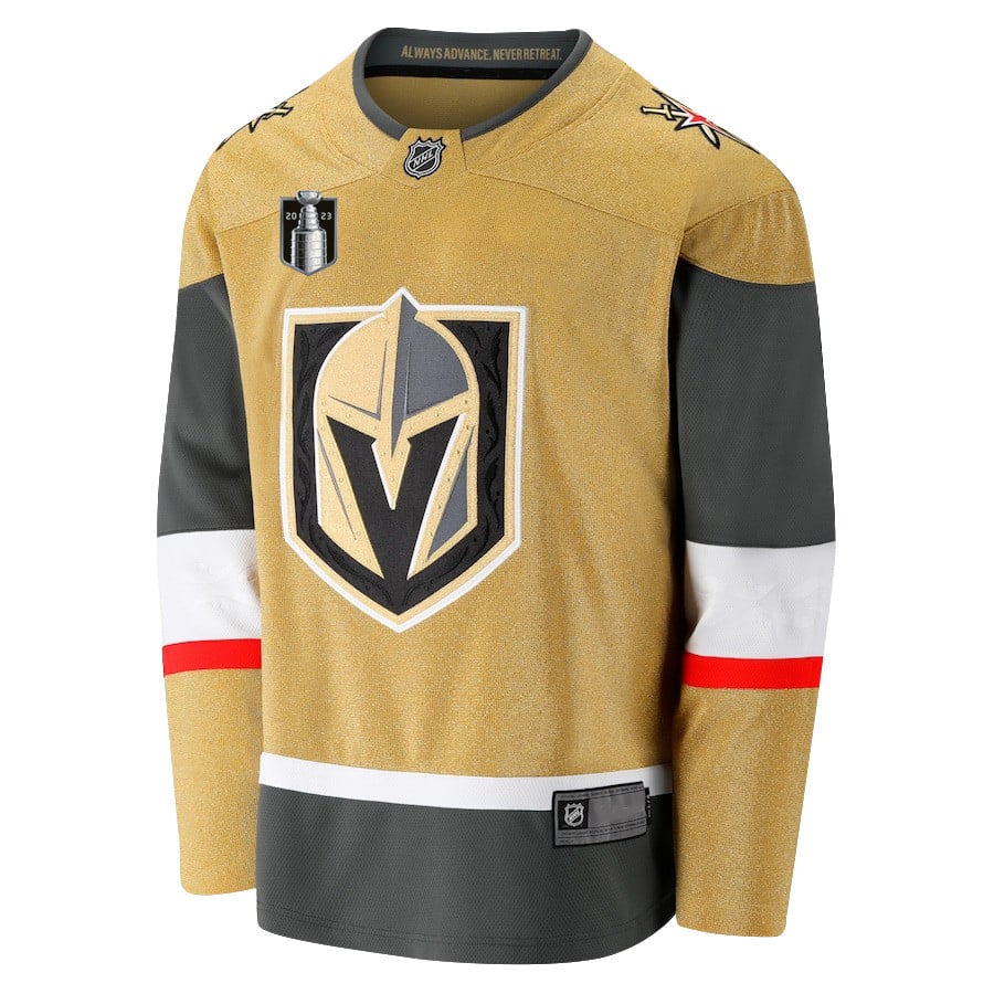Vegas Golden Knights Players List 2023 Stanley Cup Yellow NHL Jersey Men's