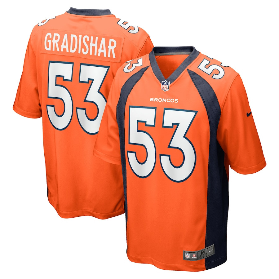 Randy Gradishar 53 Denver Broncos Retired Player Game Orange NFL Jersey Men's