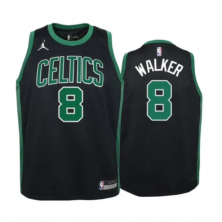Kemba Walker Boston Celtics Black Statet Jumpman NBA Jersey Youth