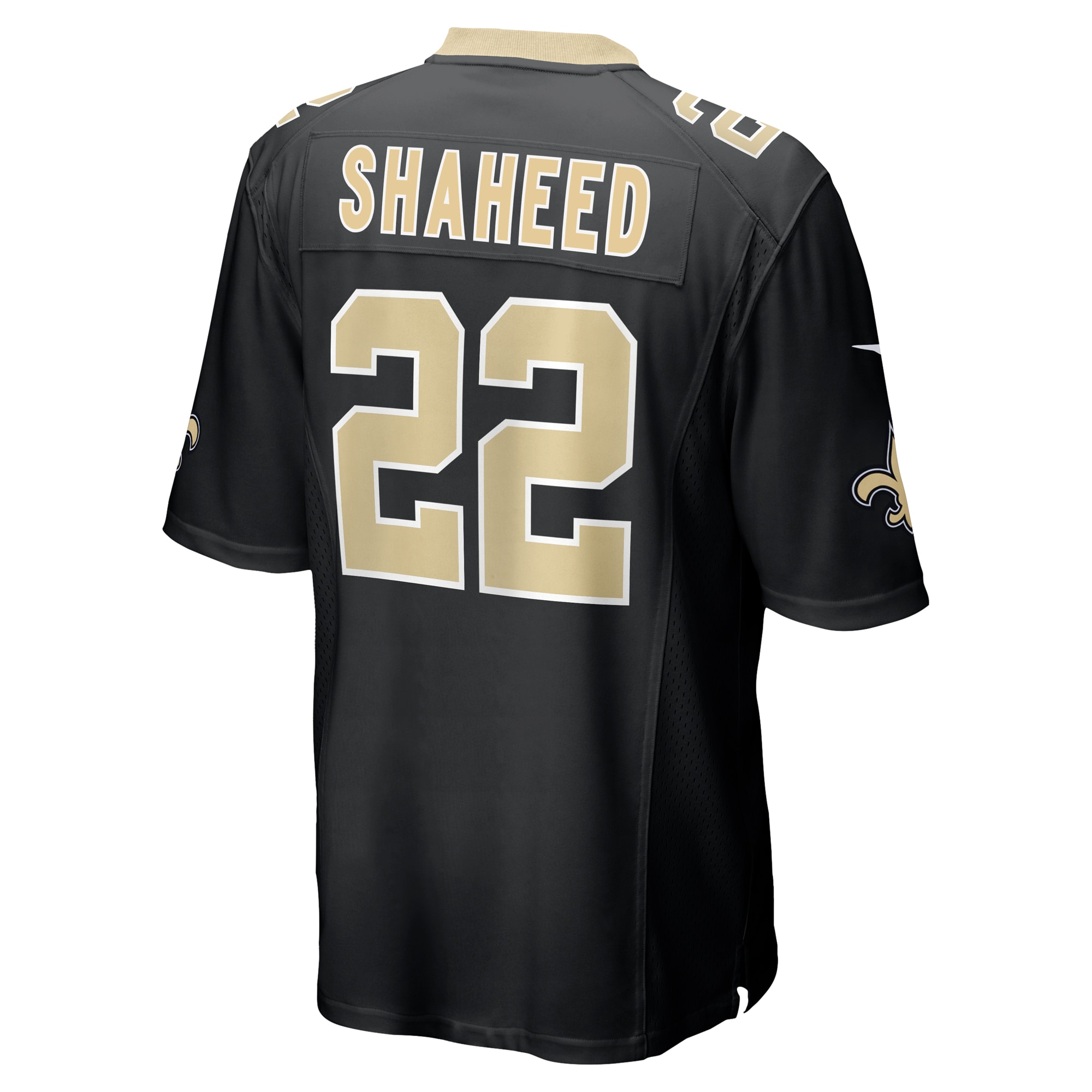 New Orleans Saints Rashid Shaheed Black Team Game NFL Jersey Men's