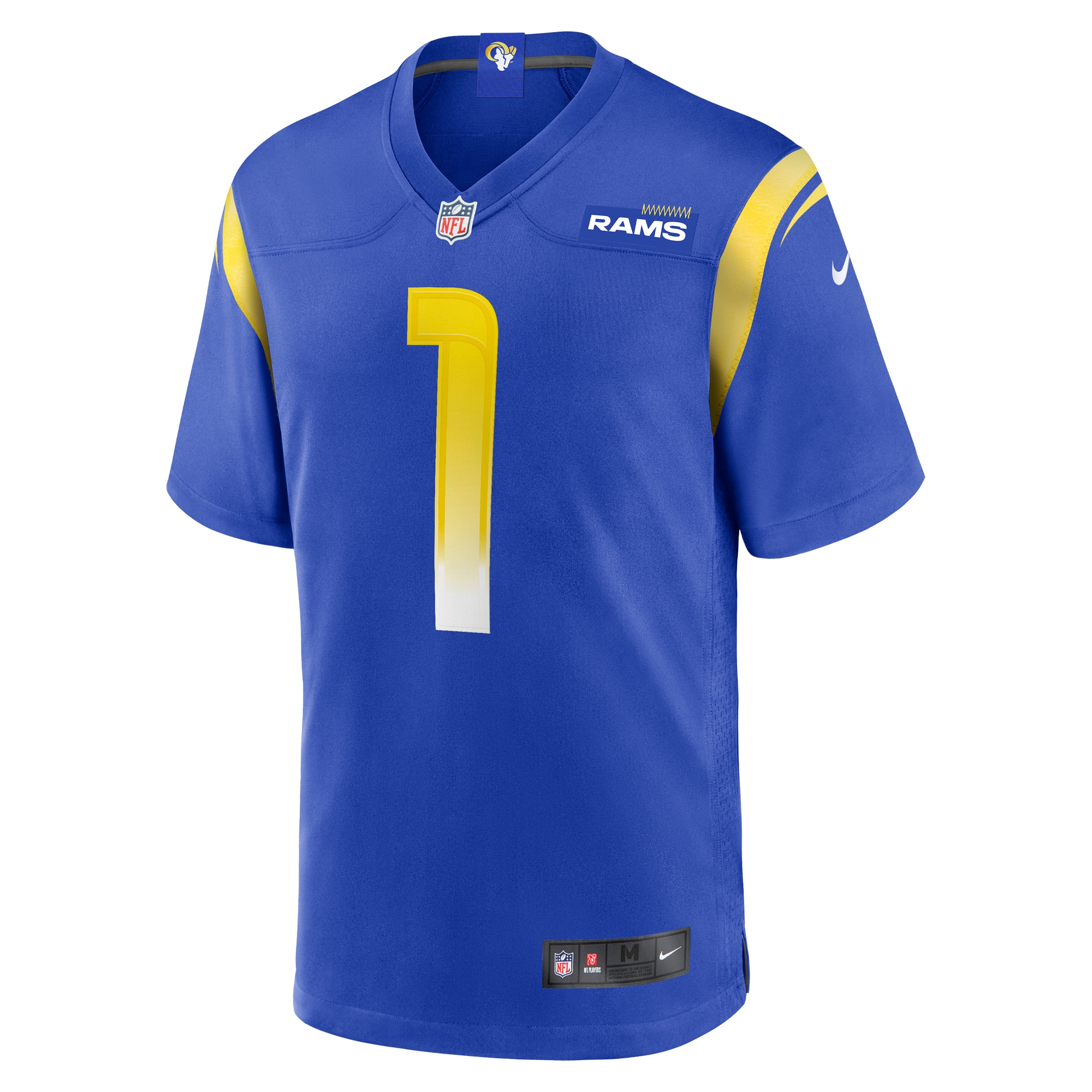 Los Angeles Rams Number 1 Dad Royal Game NFL Jersey Men's
