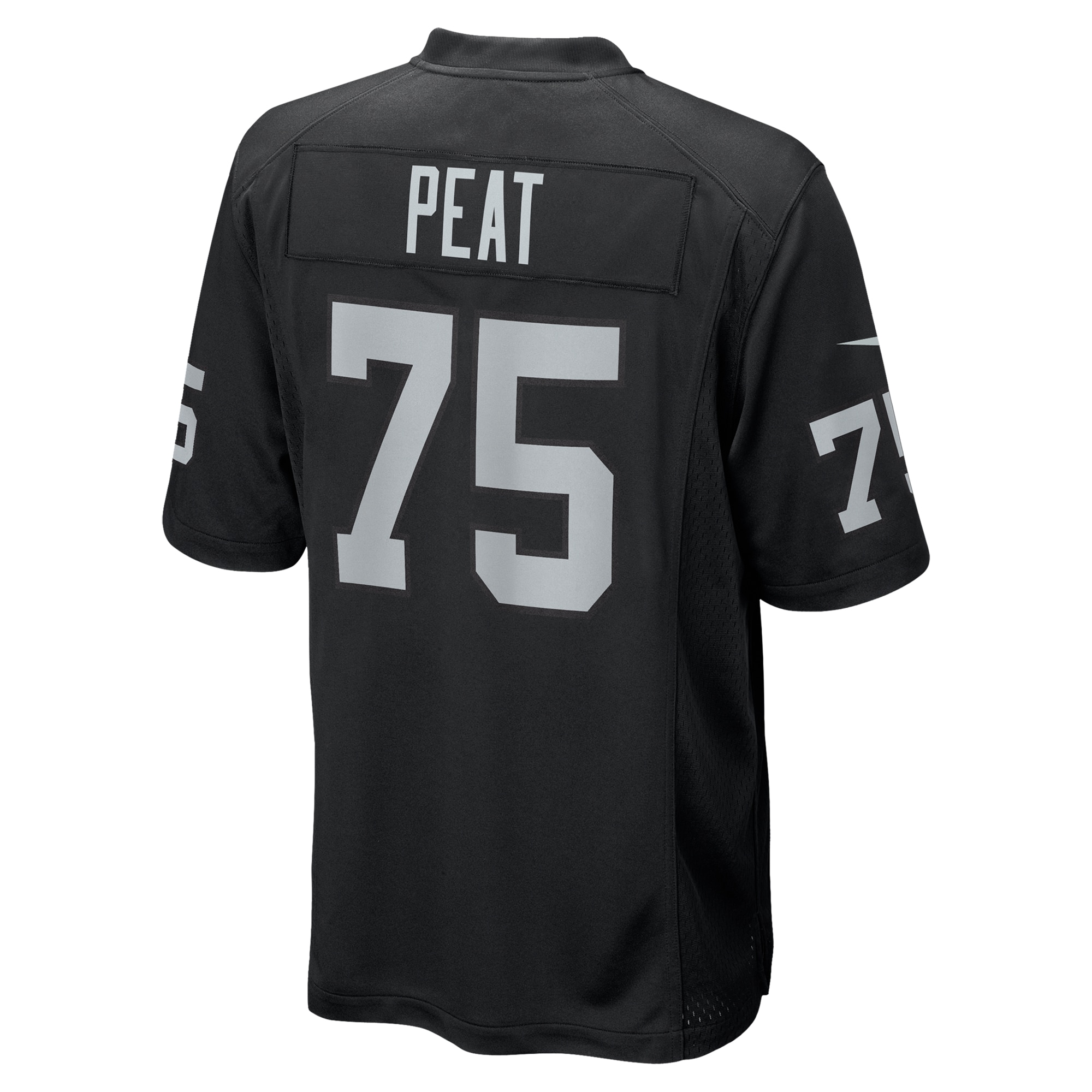 Las Vegas Raiders Andrus Peat Black Team Game NFL Jersey Men's