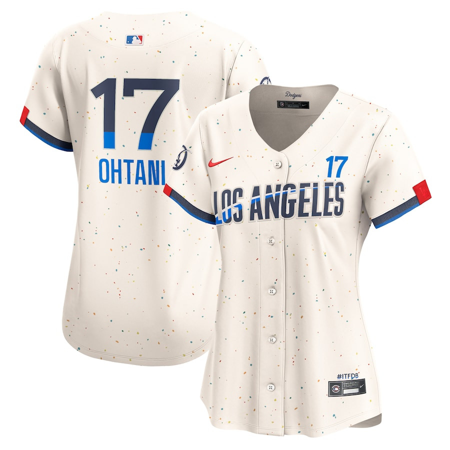 Shohei Ohtani 17 Los Angeles Dodgers 2024 City Connect Limited Cream MLB Jersey Women's