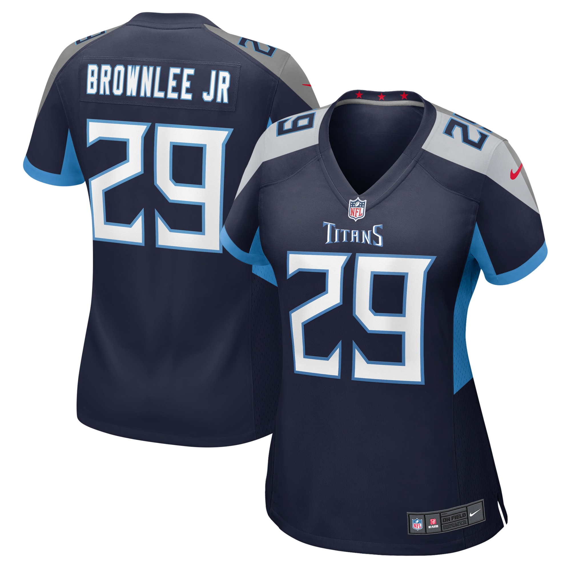 Tennessee Titans Jarvis Brownlee Jr. Navy Game NFL Jersey Women's