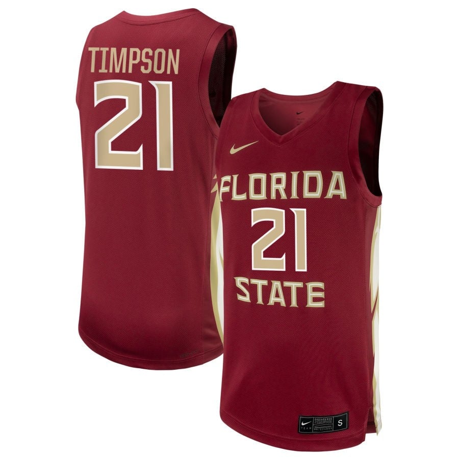 Makayla Timpson 21 Florida State Seminole Unisex NIL Garnet NCAA Jersey Unisex