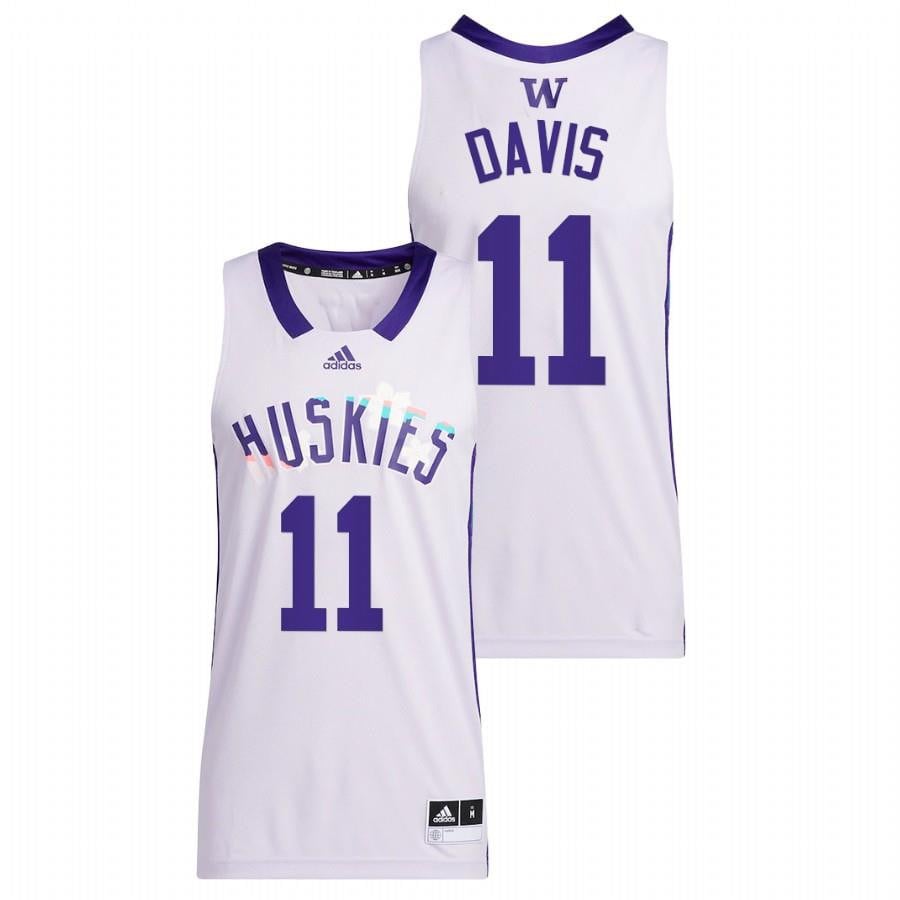 Daejon Davis 1 White Washington Huskies 2022 Honoring Black Excellence NCAA Jersey Men's