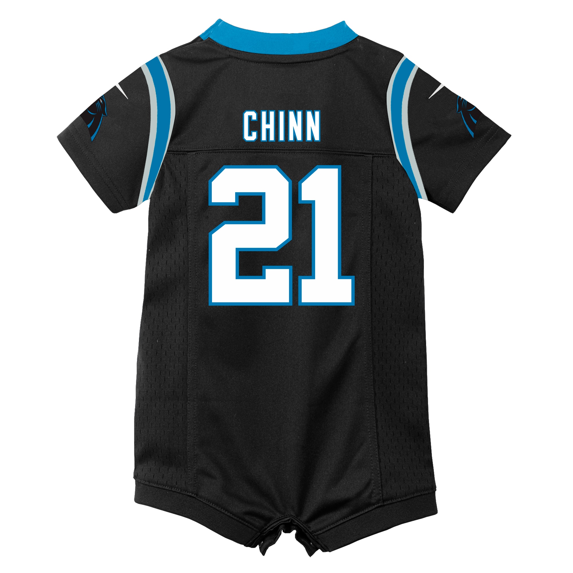 Newborn Carolina Panthers Jeremy Chinn Black Romper Game NFL Jersey Men's