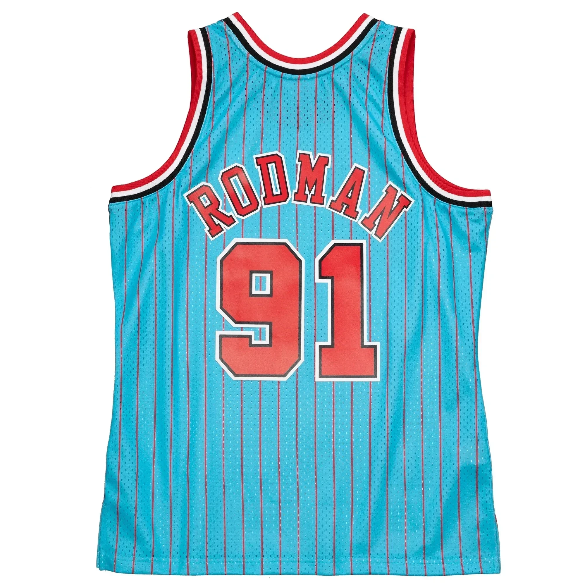 Dennis Rodman Chicago Bulls Mitchell Ness 1995-96 Hardwood Classics Reload 2.0 Swingman Blue NBA Jersey Men's