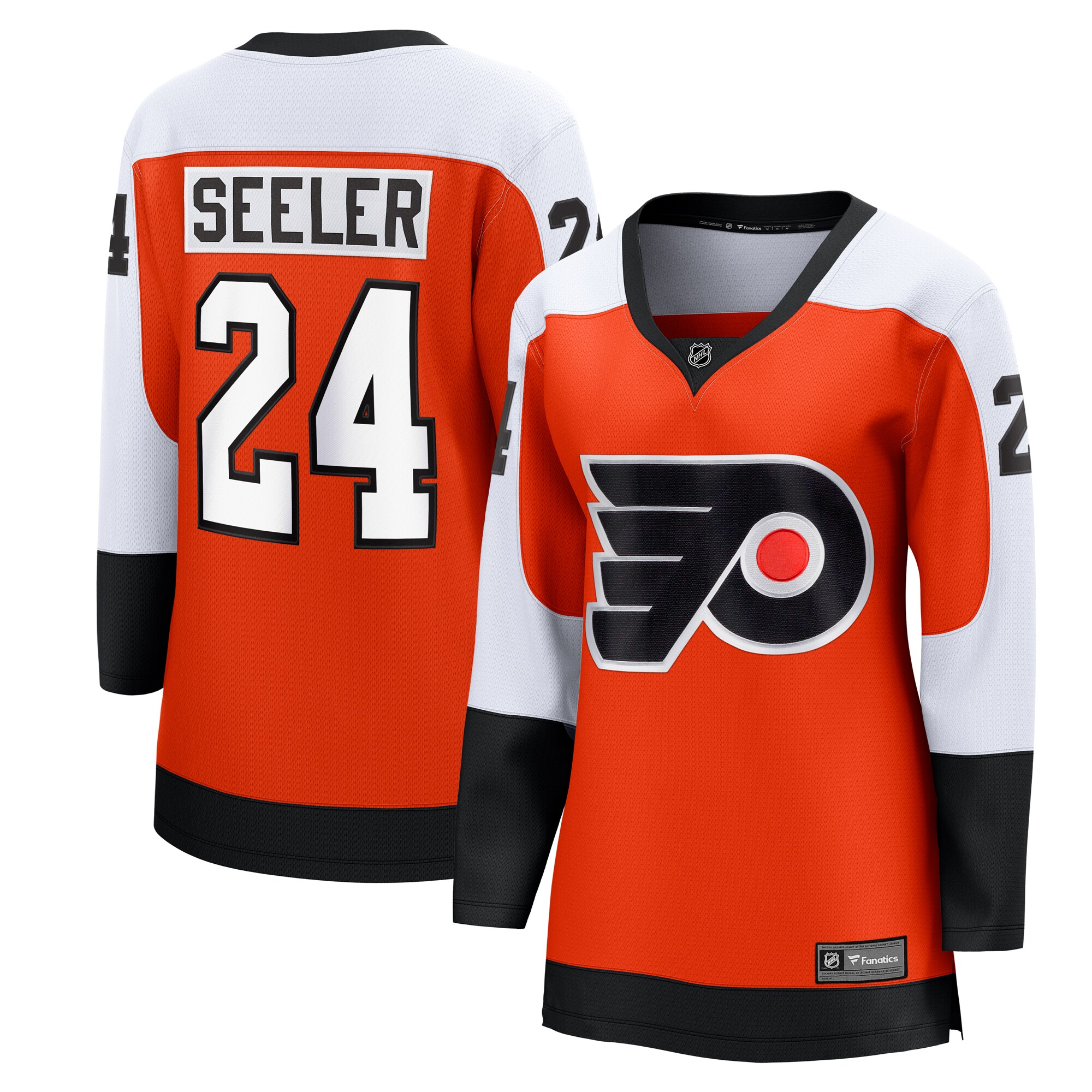 Philadelphia Flyers Nick Seeler Orange Home Breakaway Player NHL Jersey Women's