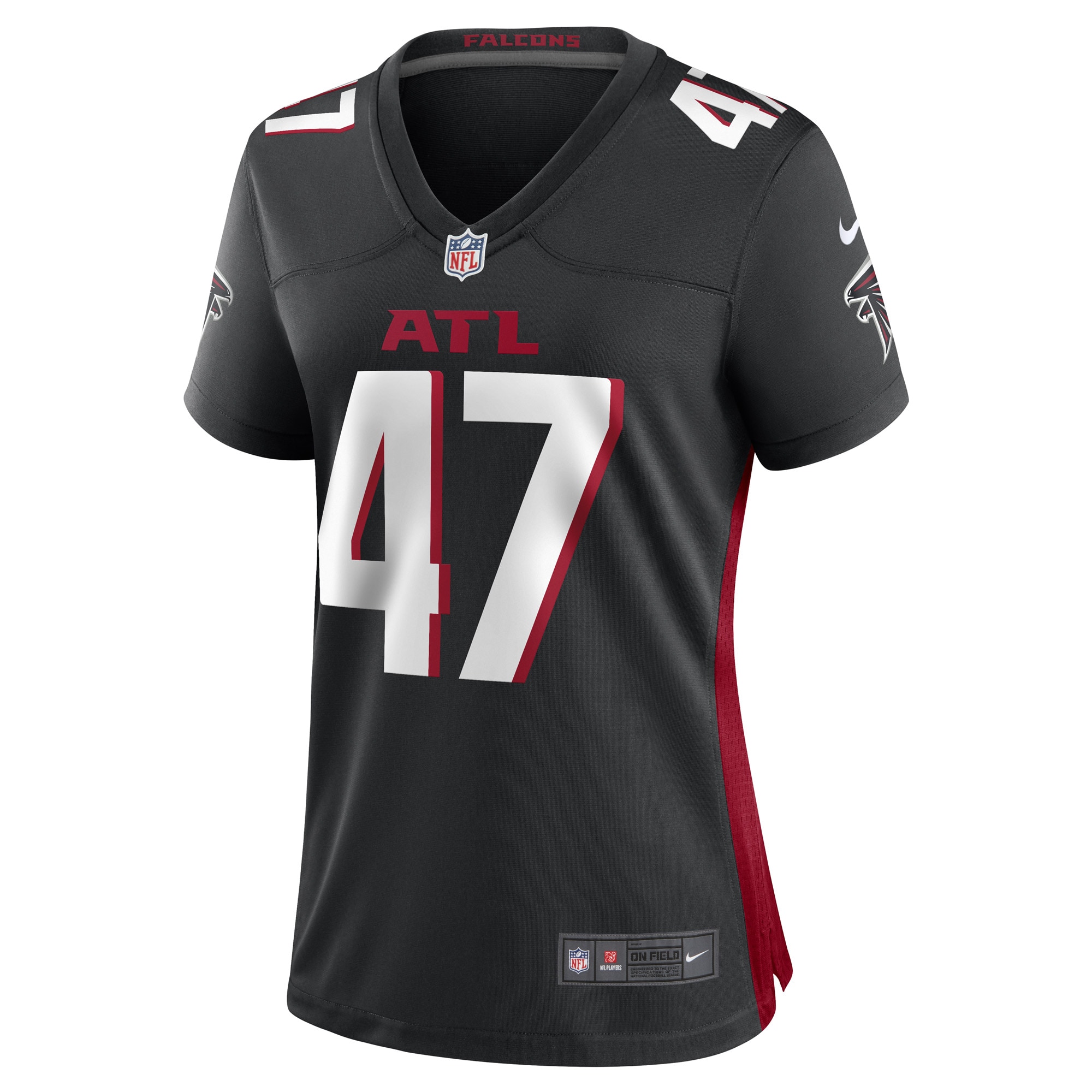 Arnold Ebiketie Atlanta Falcons Black Game Player NFL Jersey Women's